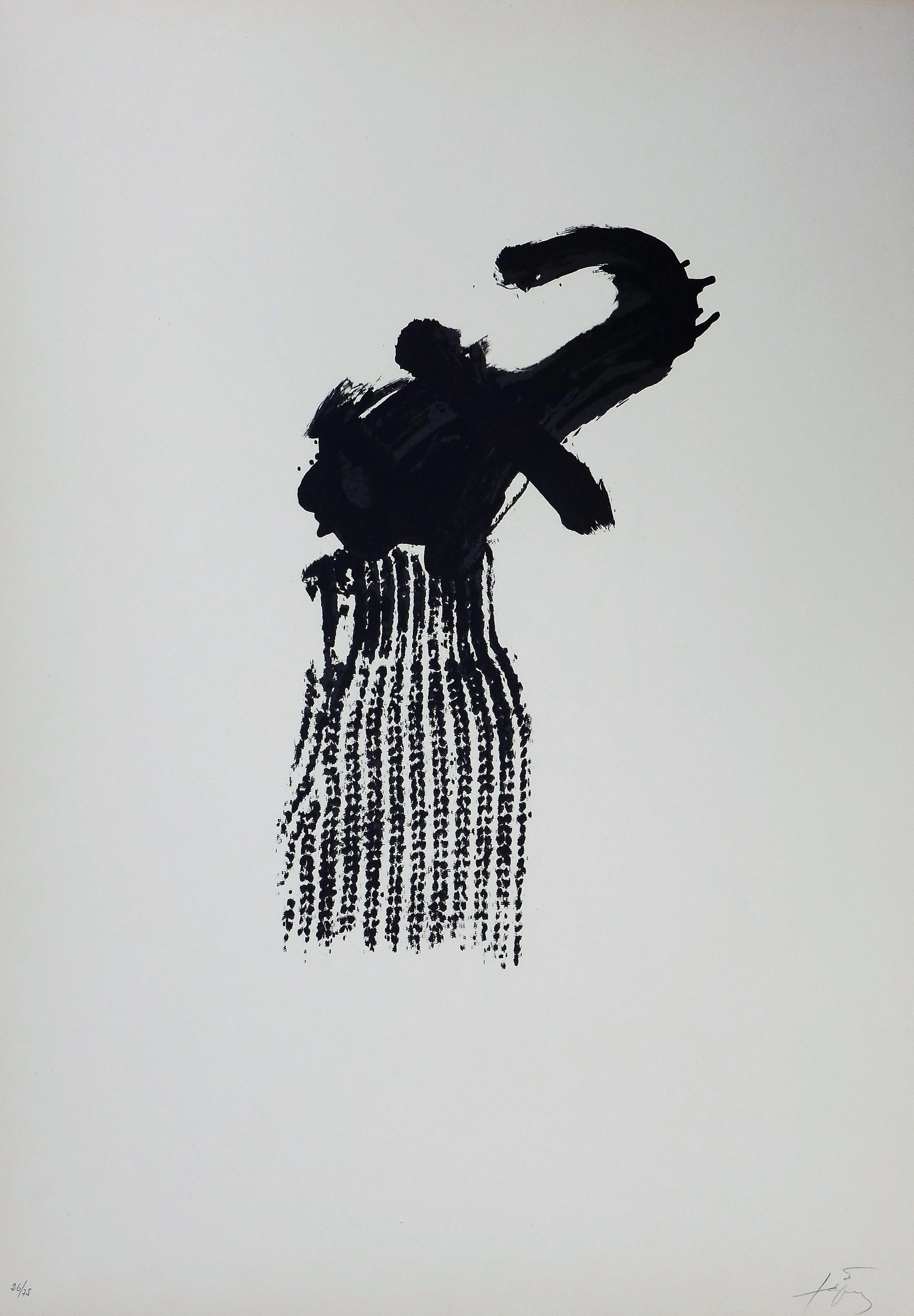 Antoni TAPIES - Llambrec 4 , 1975 - Lithographie signée au crayon
