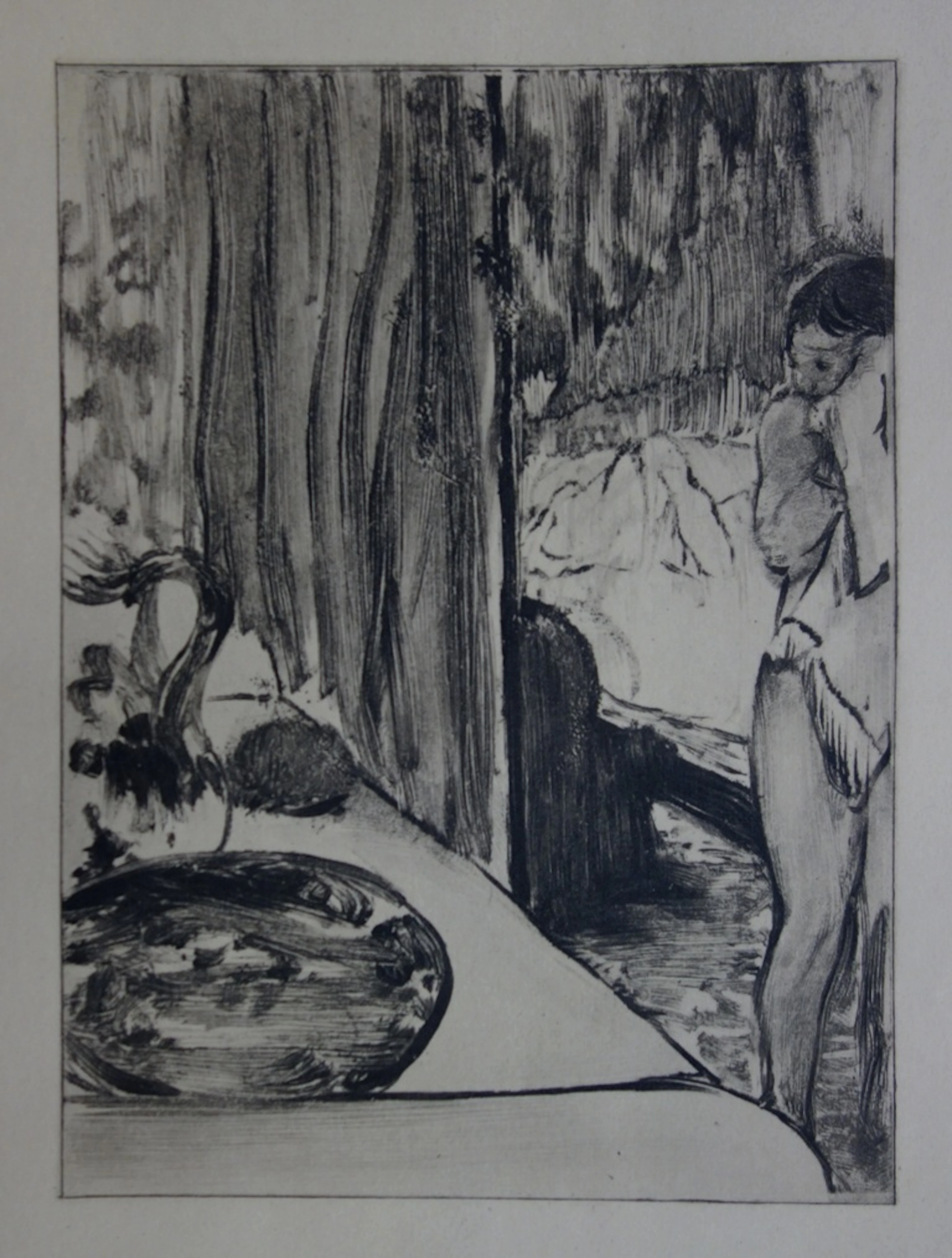 Edgar DEGAS : Toilette matinale - Original Engraving, 1935