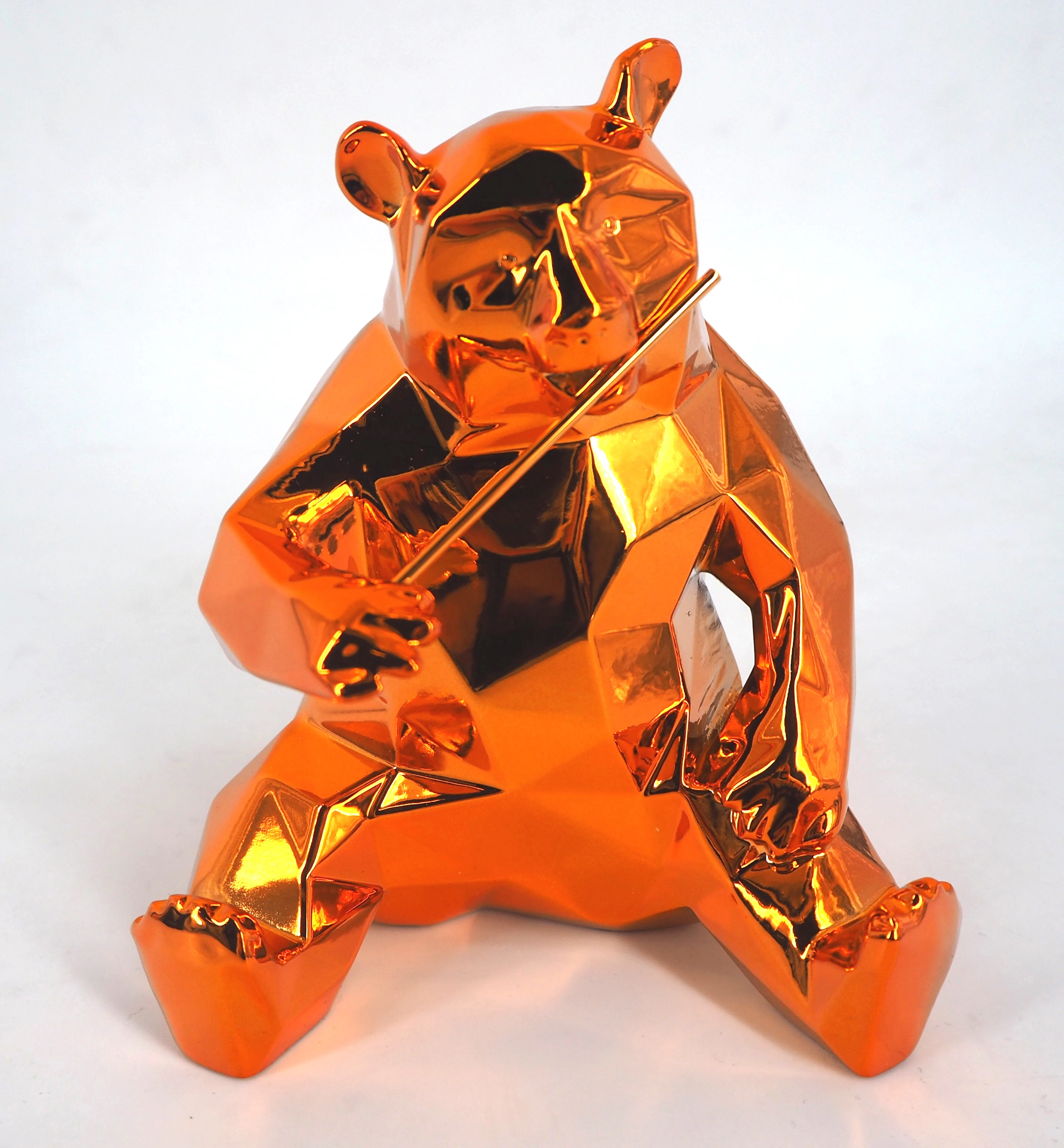 Richard ORLINSKI : Panda (Orange Edition) - Sculpture originale