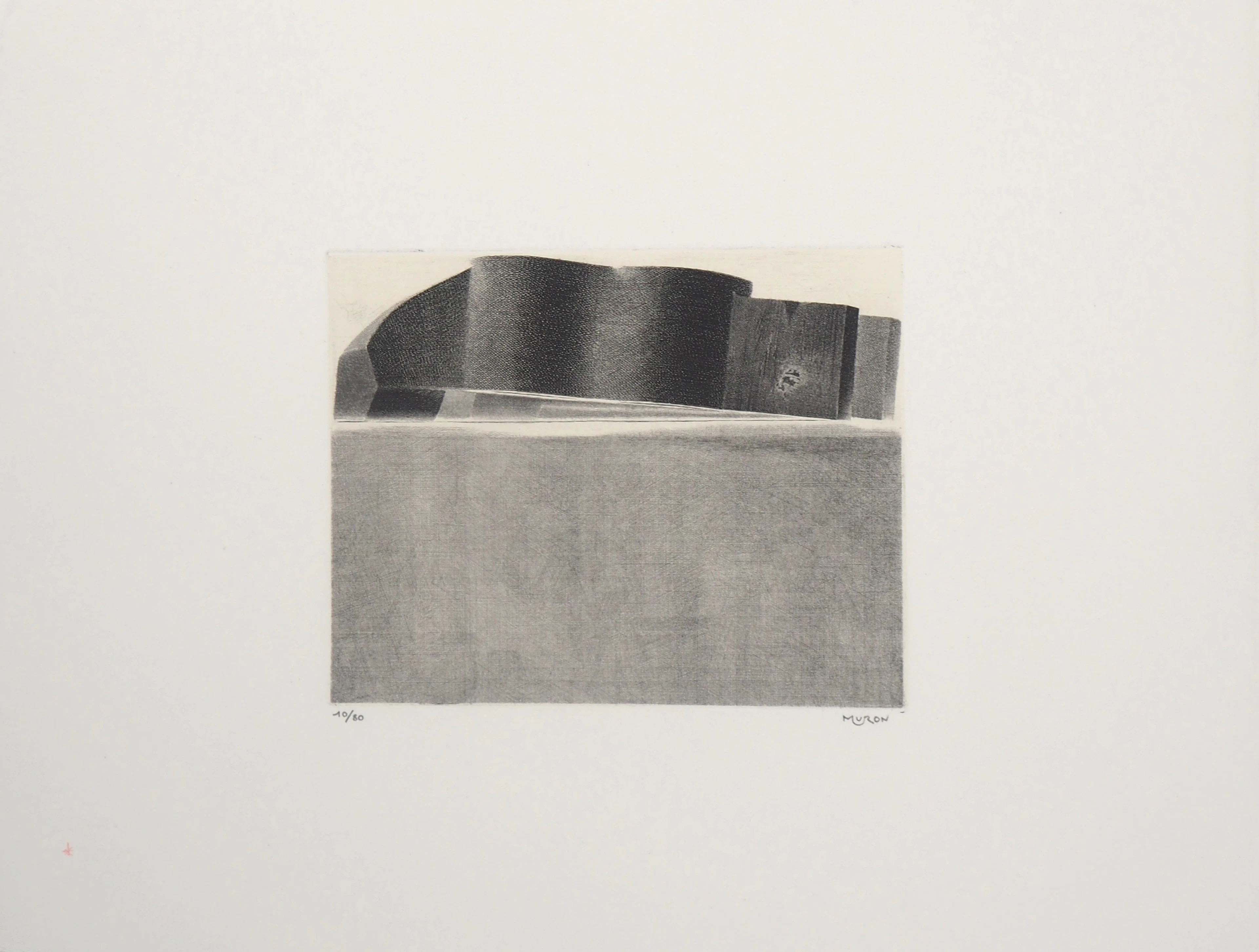 Jacques Muron - L’étau - Gravure originale signée