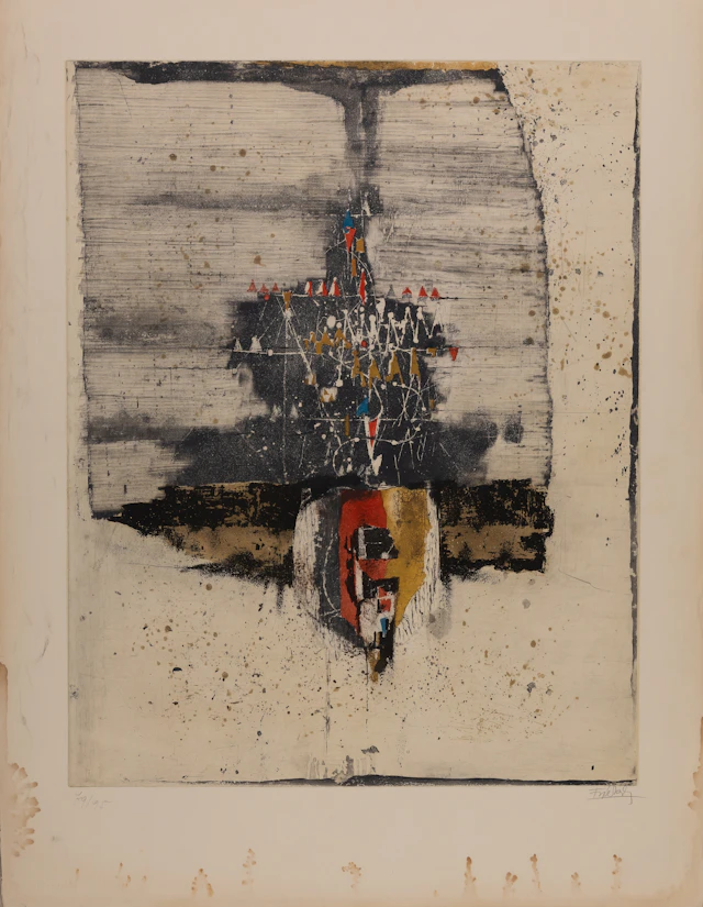 Johnny FRIEDLAENDER : Composition - Gravure originale signée