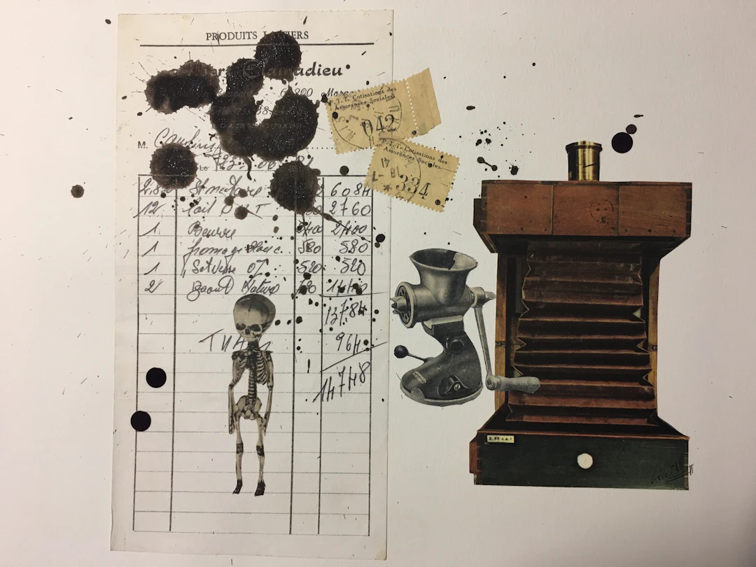 Christophe STOUVENEL - No Sense Order, 2018 - Collage signé
