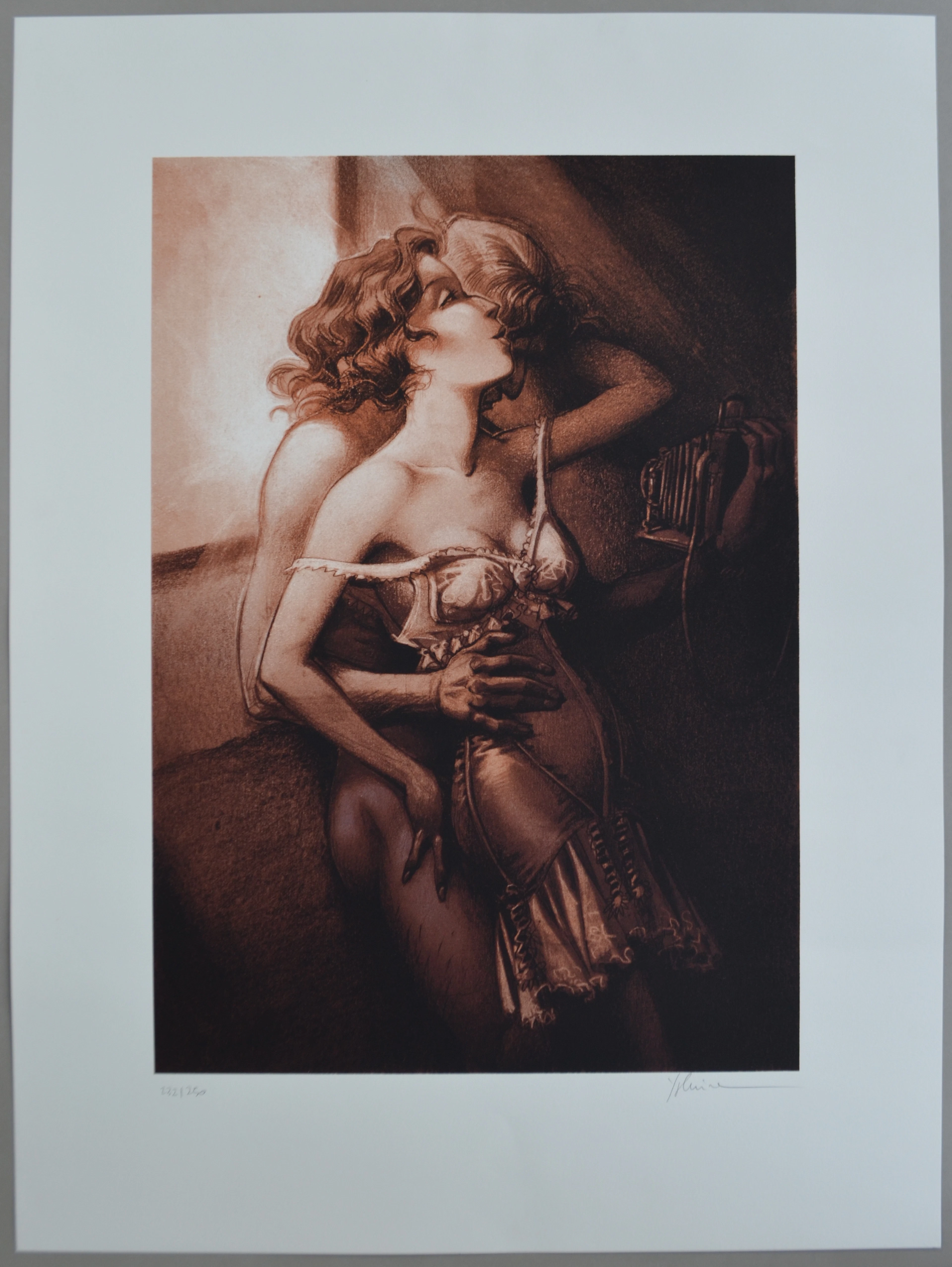 Yslaire - La séance de photo, 2000 - Sérigraphie signée