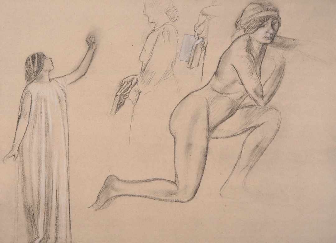 Maurice DENIS : Etude pour la Drame Lyrique - Lithographie originale