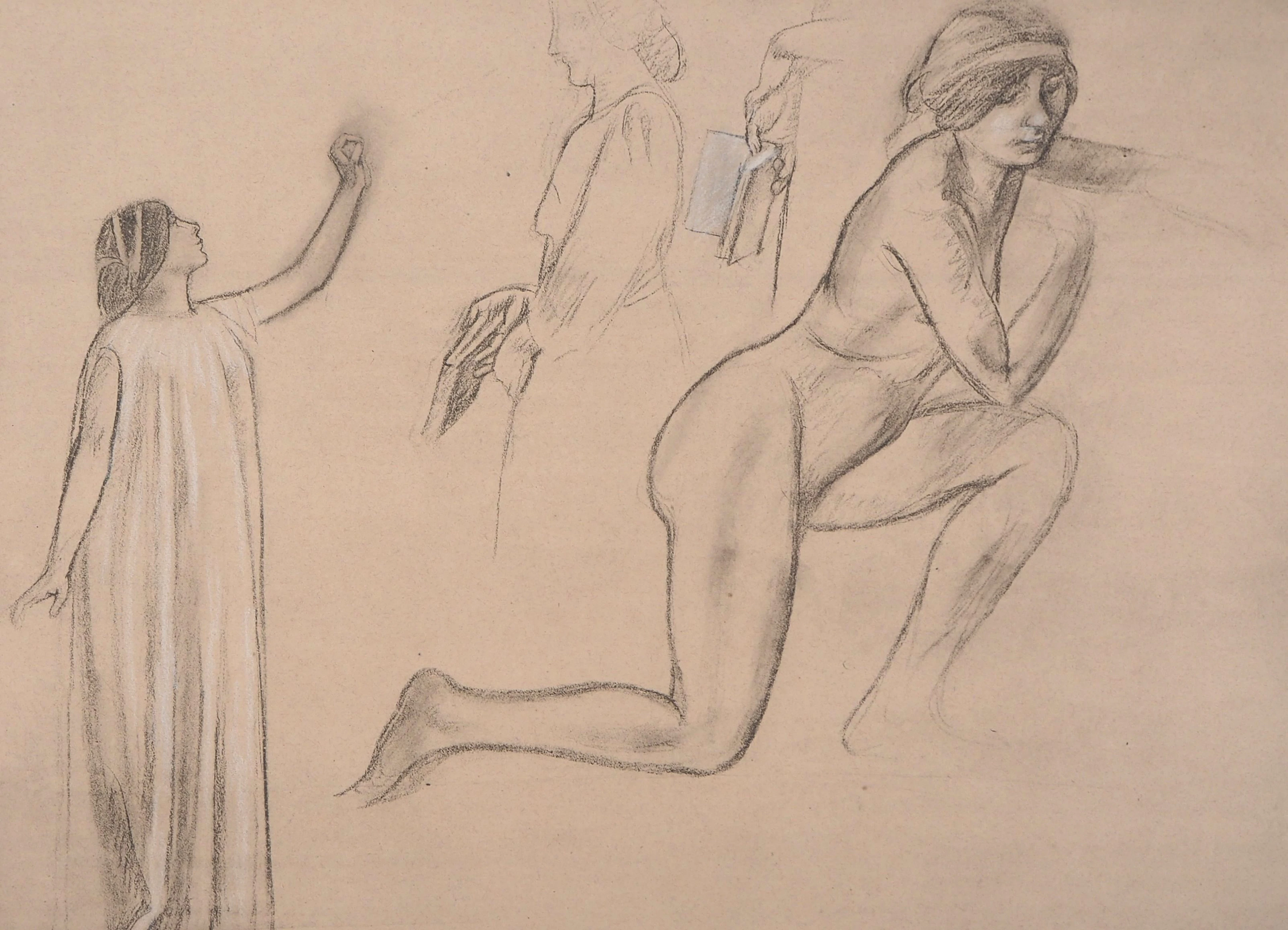 Maurice DENIS : Etude pour la Drame Lyrique - Lithographie originale
