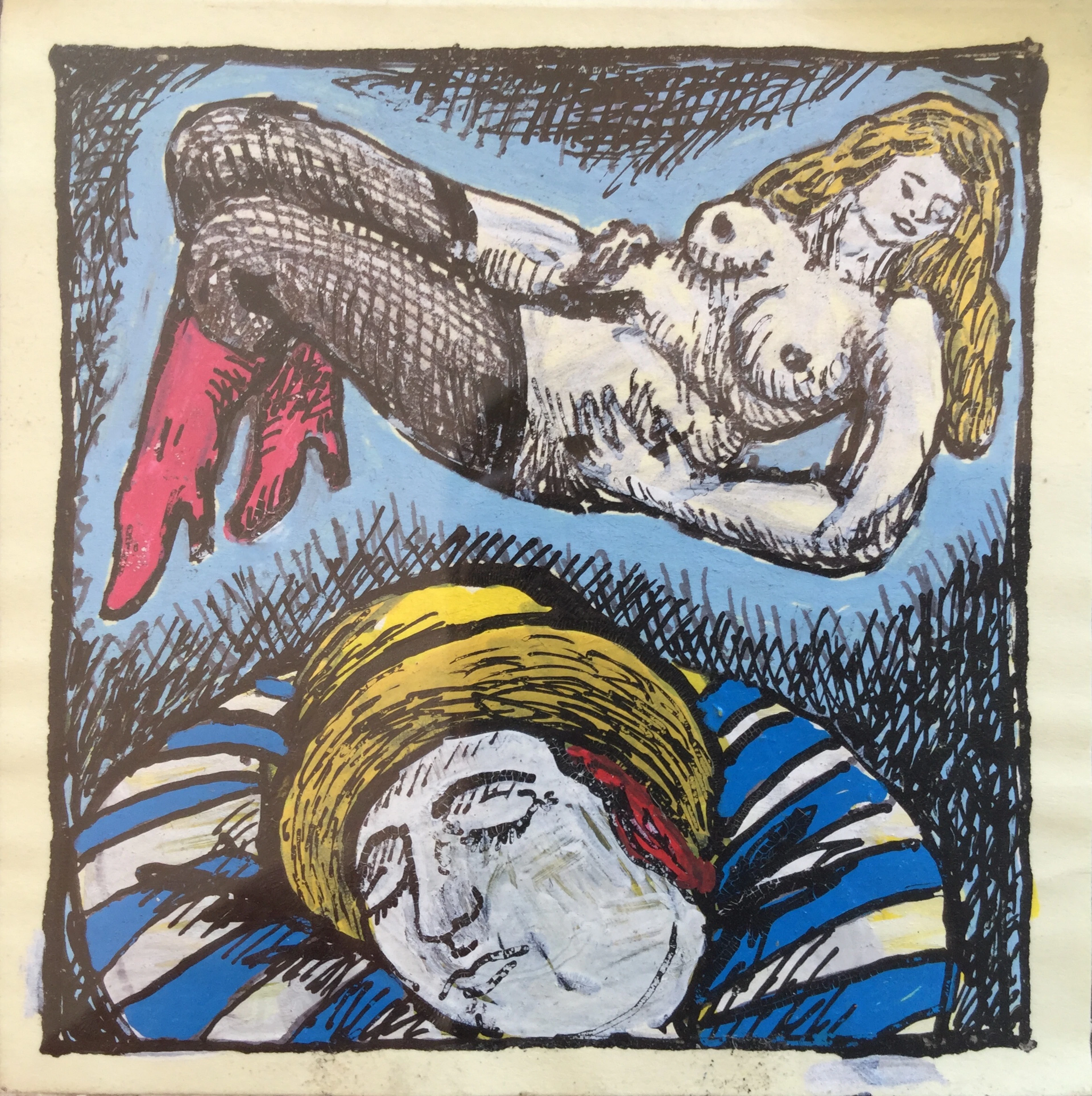 Rafael ALTERIO - Rêve érotique , 2010 - Dessin à l’encre et à la gouache signé