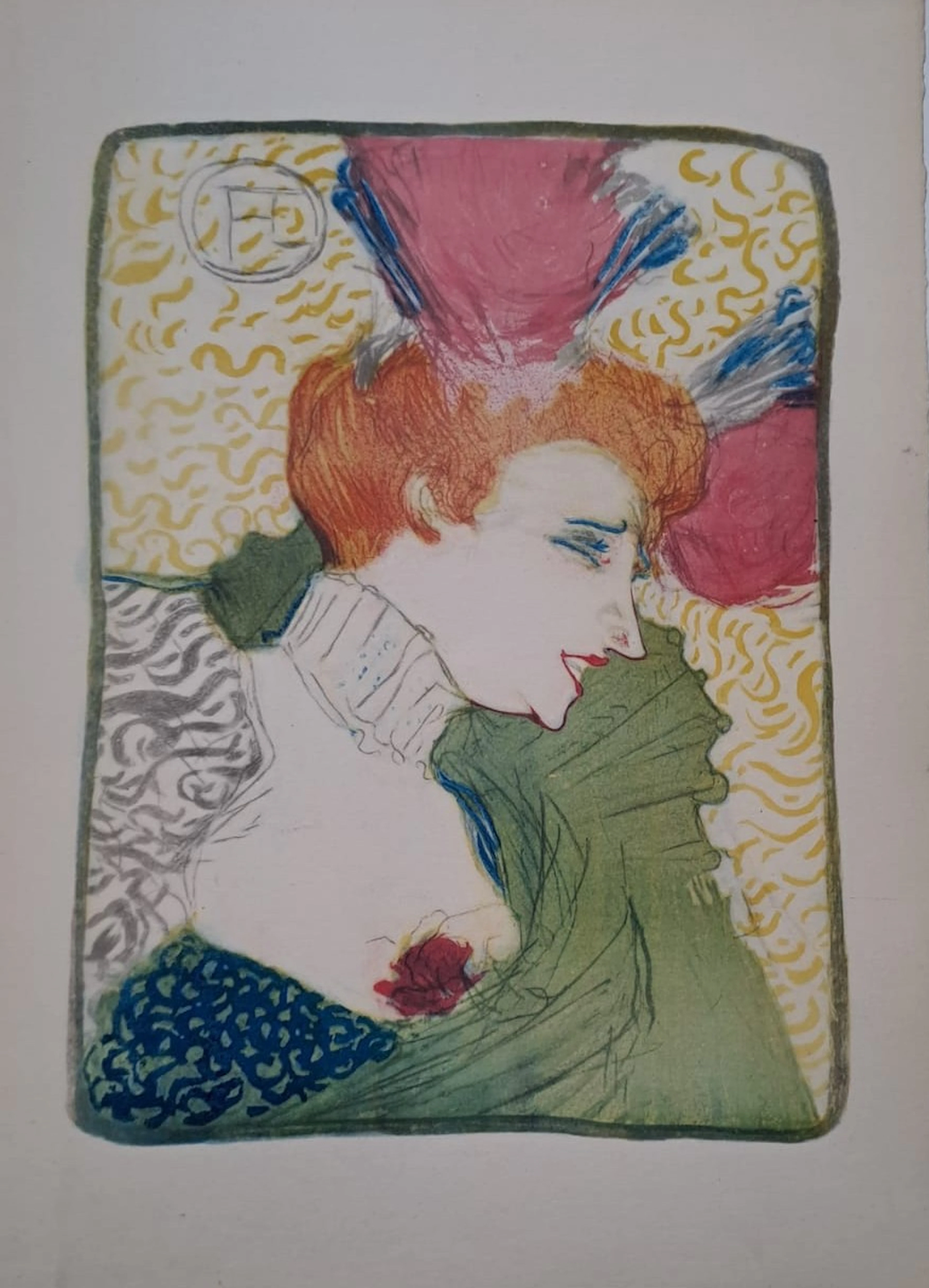Henri de Toulouse-Lautrec (d’après) - Marcelle Linder en buste - Impression