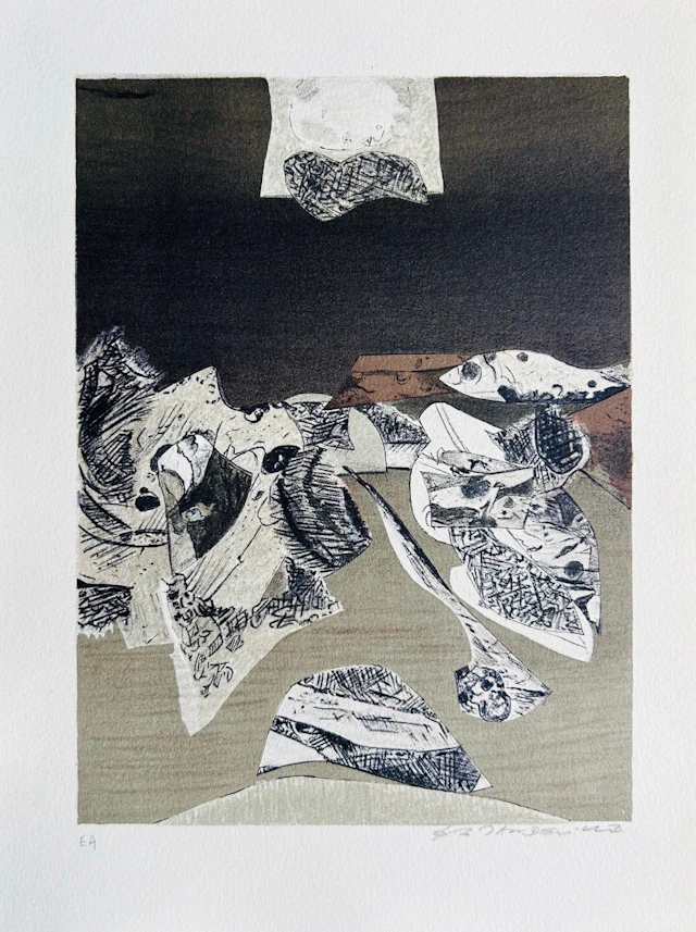 Bernard MANDEVILLE - Sans-titre, 1978 - Lithographie originale signée au crayon