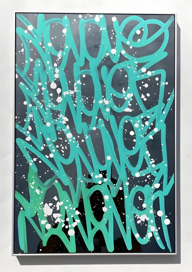 Jonone - Jonrock - acrylique et encre sur aluminium - Signée