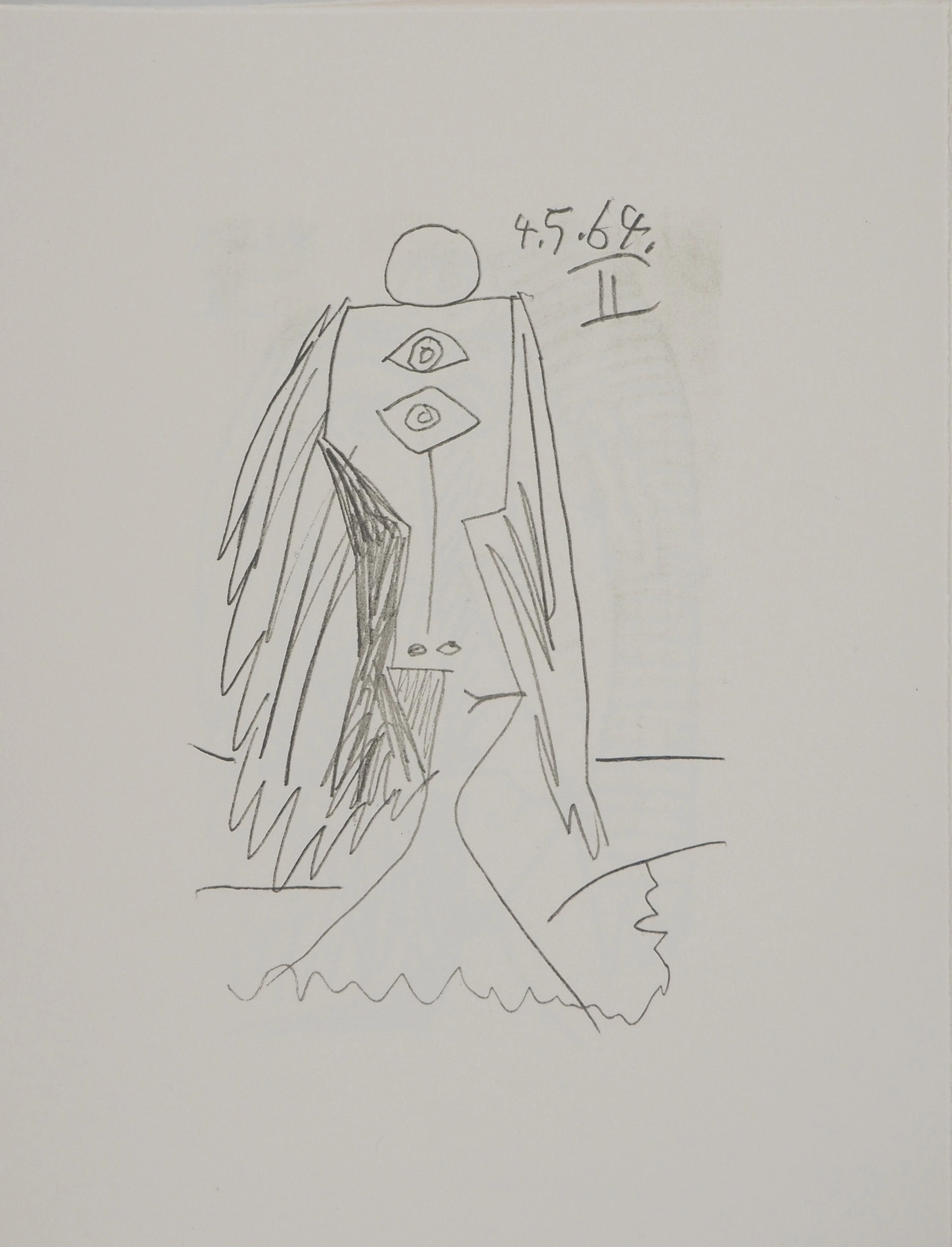Pablo PICASSO : Le Goût du Bonheur, Totem, Lithographie