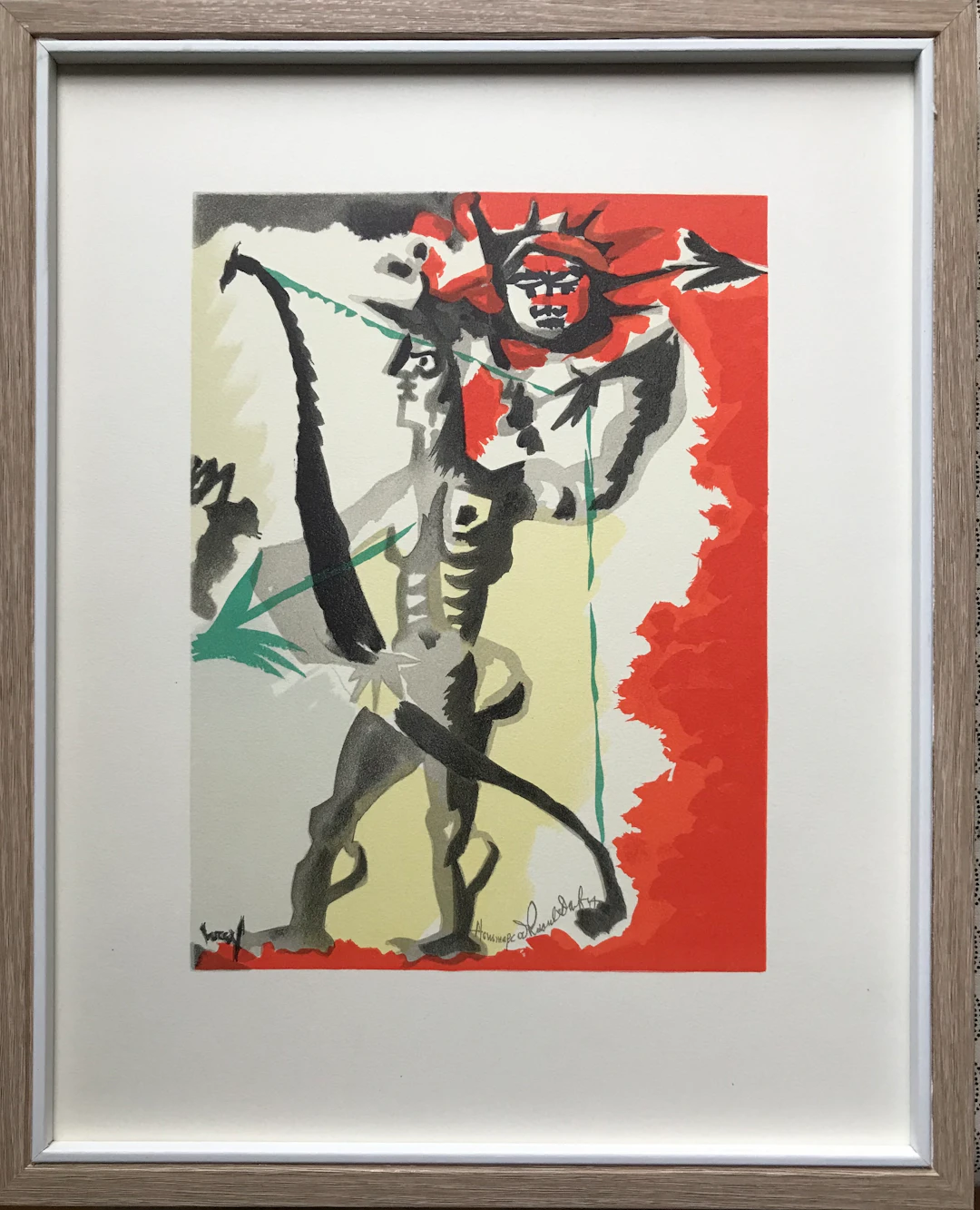 Jean LURÇAT - L’archer,1965 - Lithographie originale signėe
