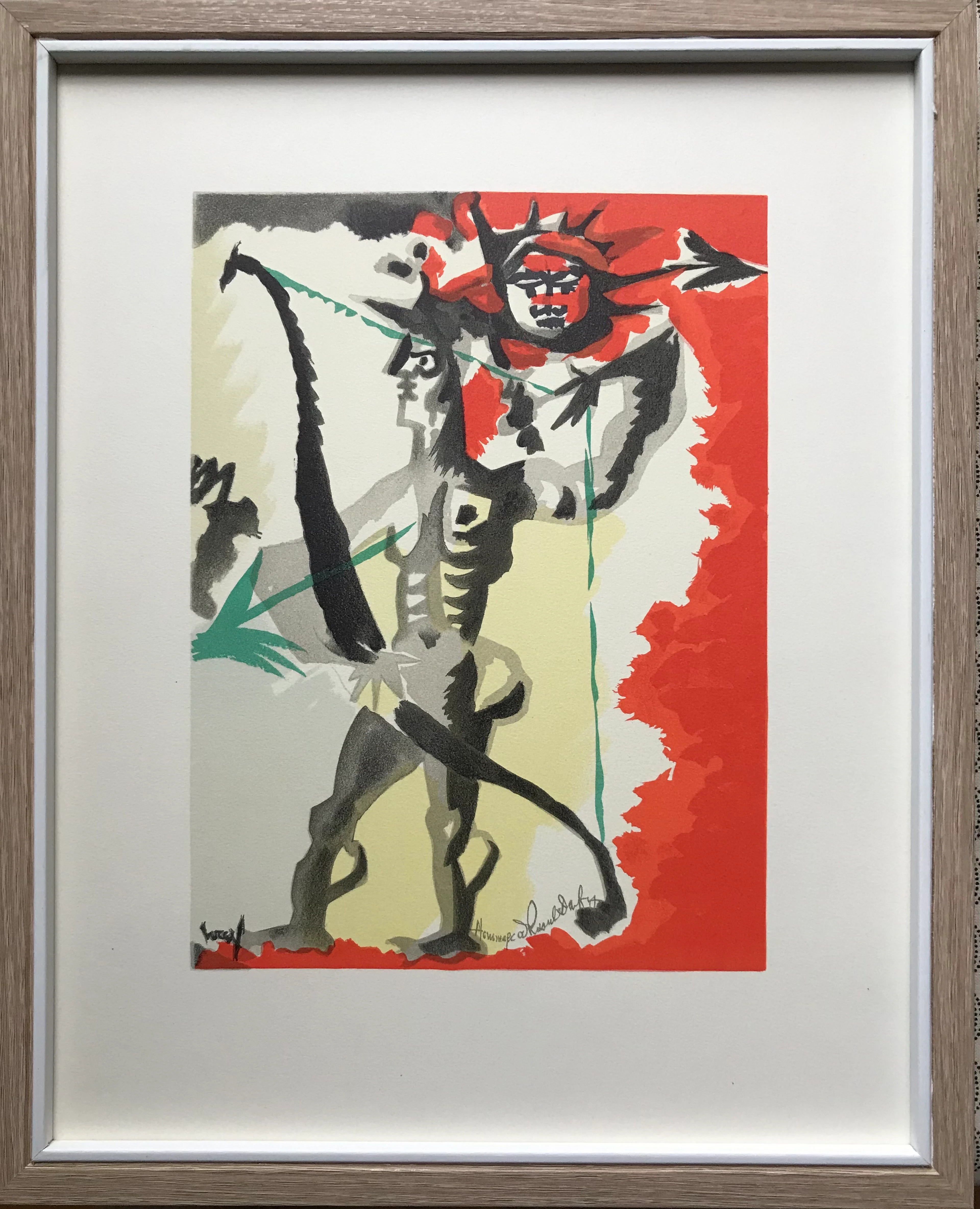 Jean LURÇAT - L’archer,1965 - Lithographie originale signėe