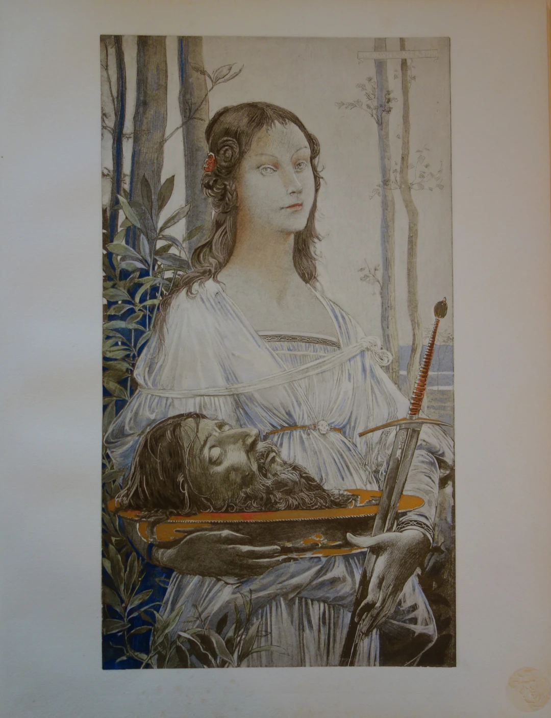 Luc Olivier MERSON : Judith et la tête coupée de Holopherne, Lithographie