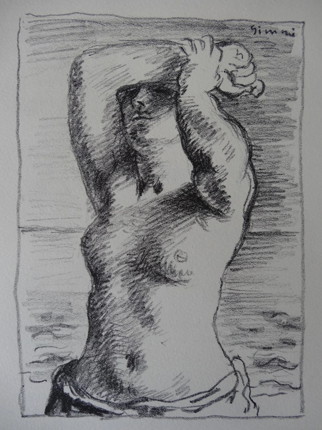 Wilhelm GIMMI : Arianne - Lithographie originale Signée, 1930