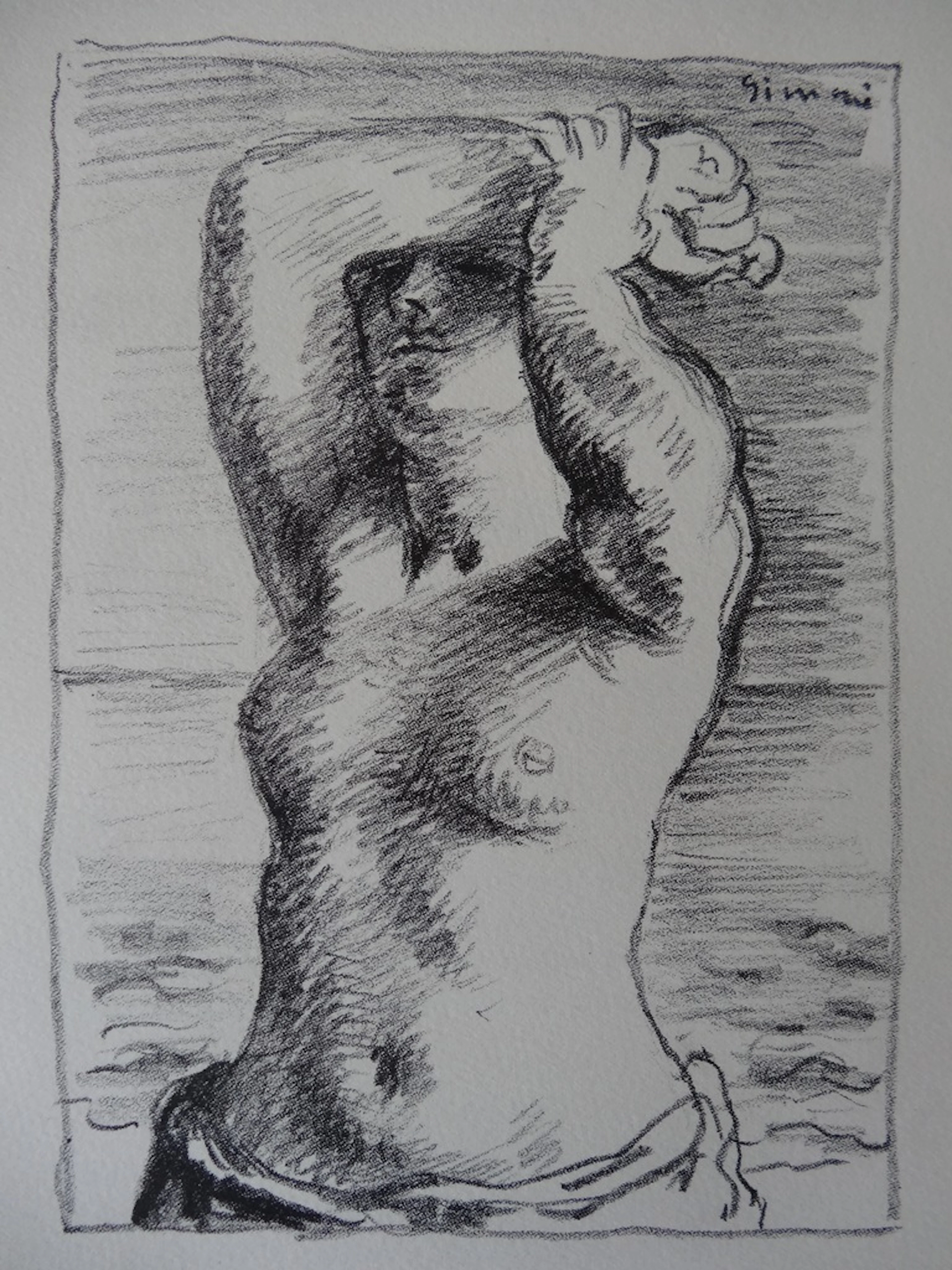 Wilhelm GIMMI : Arianne - Lithographie originale Signée, 1930