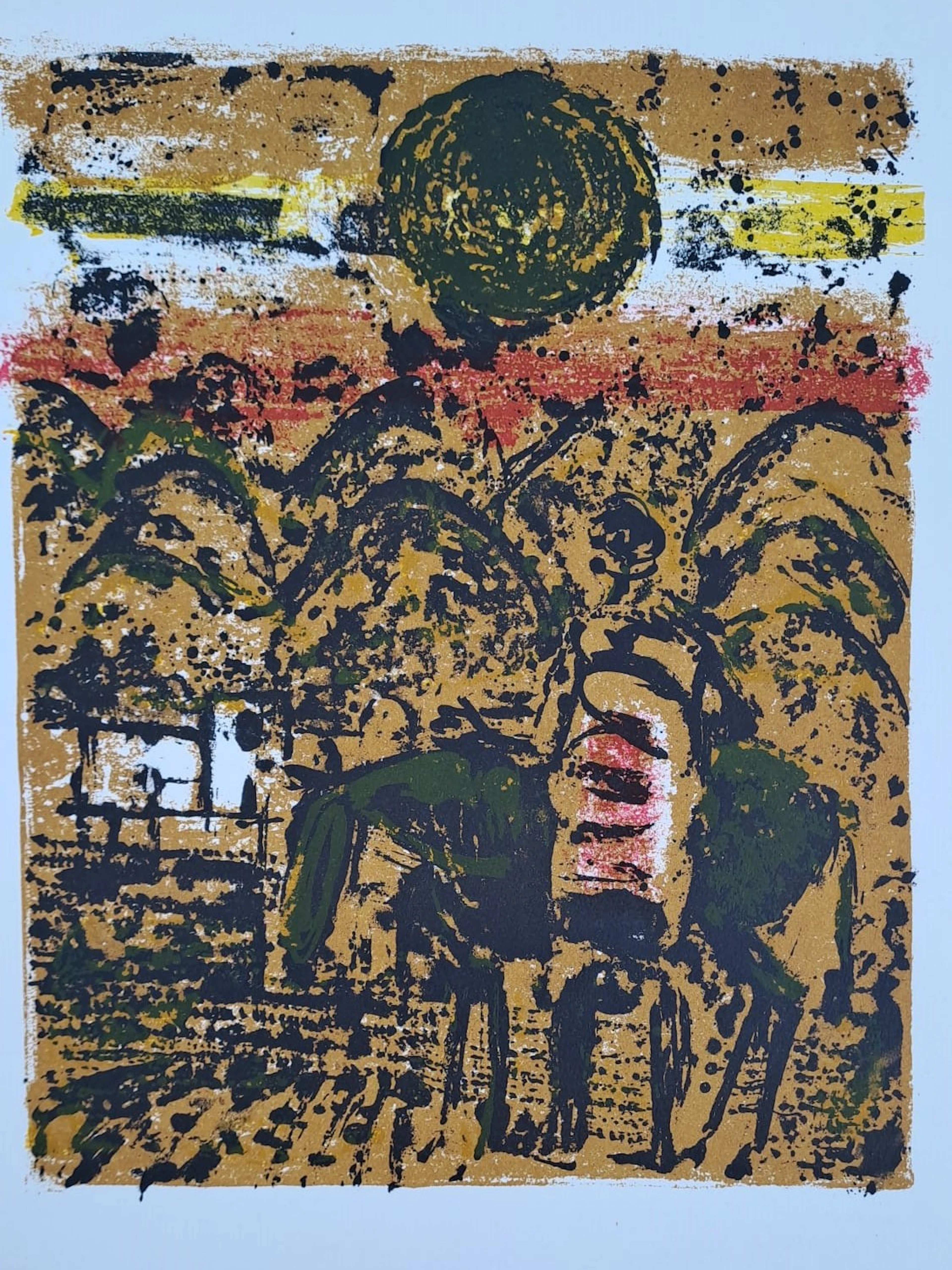 Paul Guiramand - Soleil vert - Lithographie originale