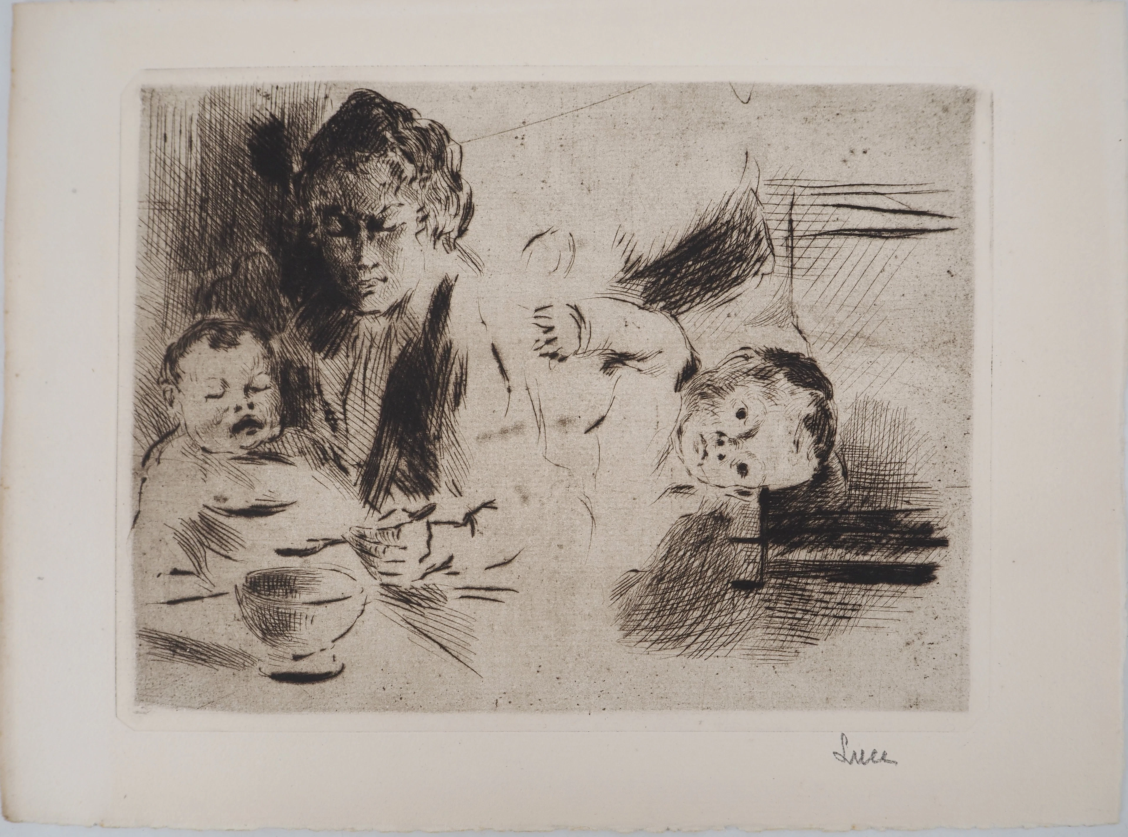 Maximilien LUCE - Maternité : le repas et le coucher de l'enfant Vers