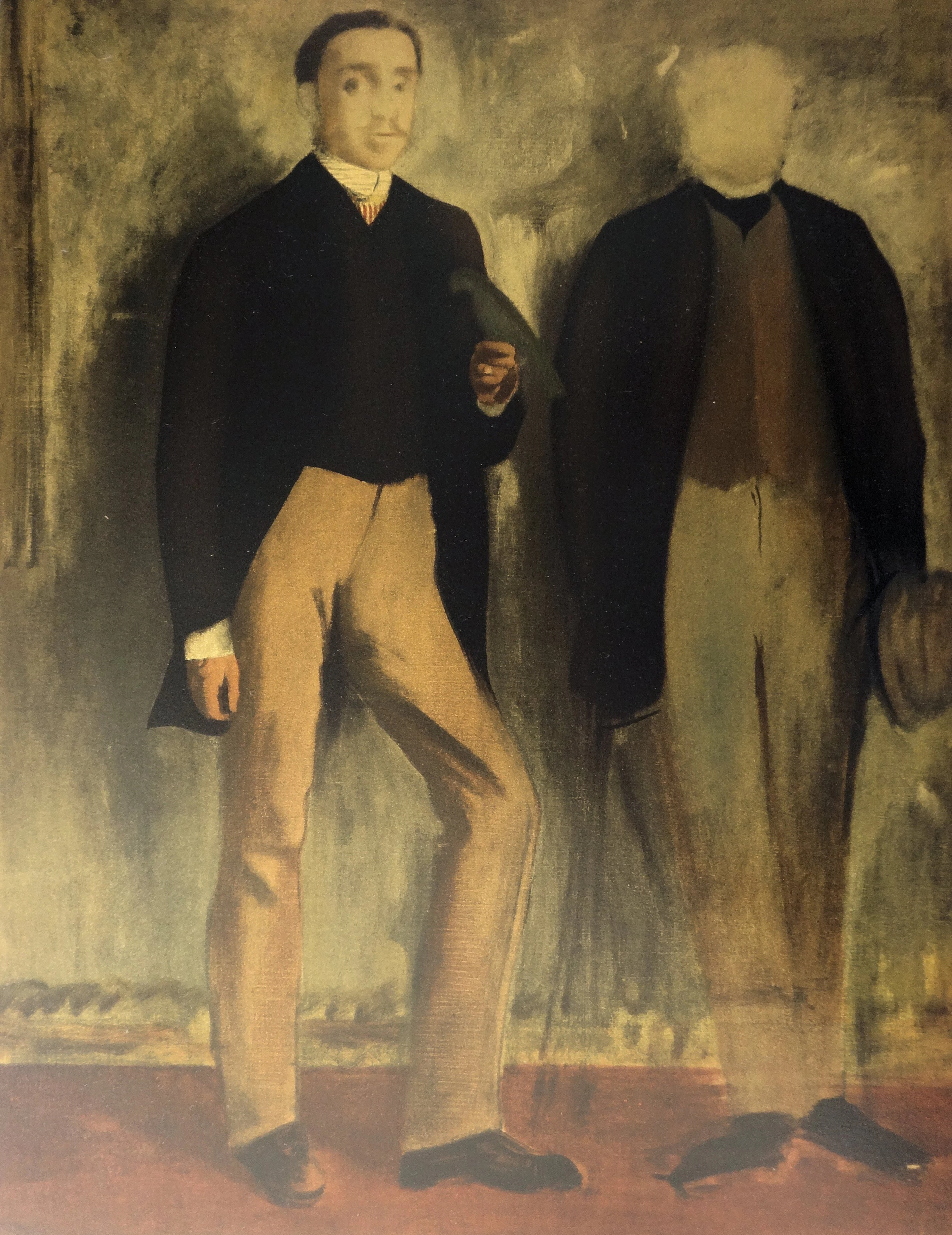 Edgar DEGAS (d’après) : Deux hommes en pied - Lithographie