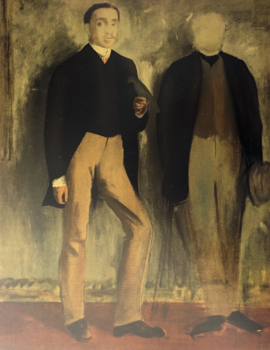Edgar DEGAS (d’après) : Deux hommes en pied - Lithographie