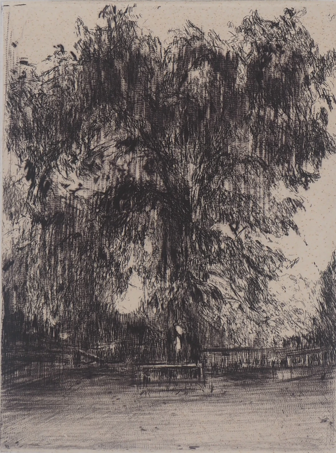 Nicole BOUHARMONT - Le Gardien - Gravure originale Signée