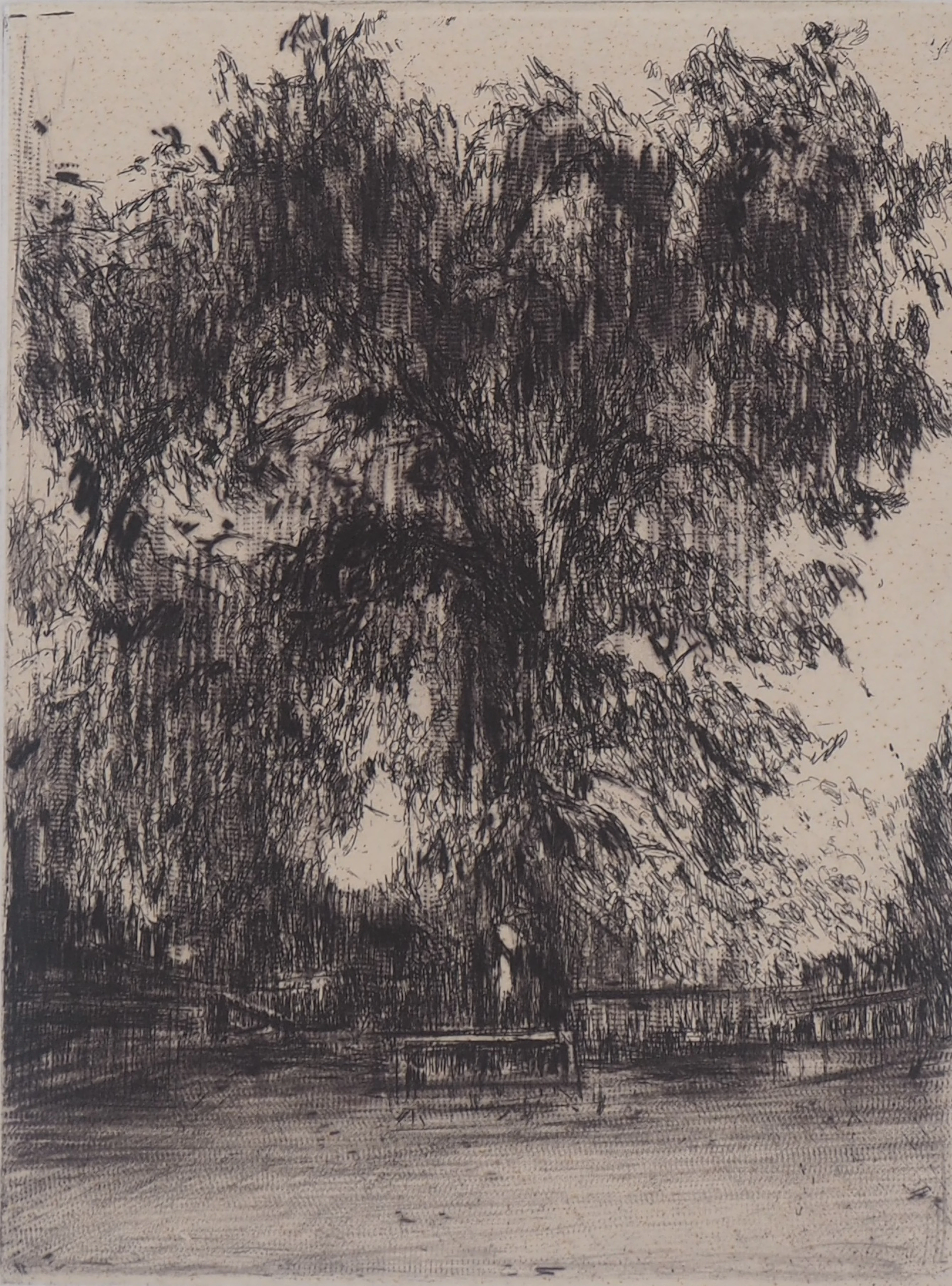 Nicole BOUHARMONT - Le Gardien - Gravure originale Signée