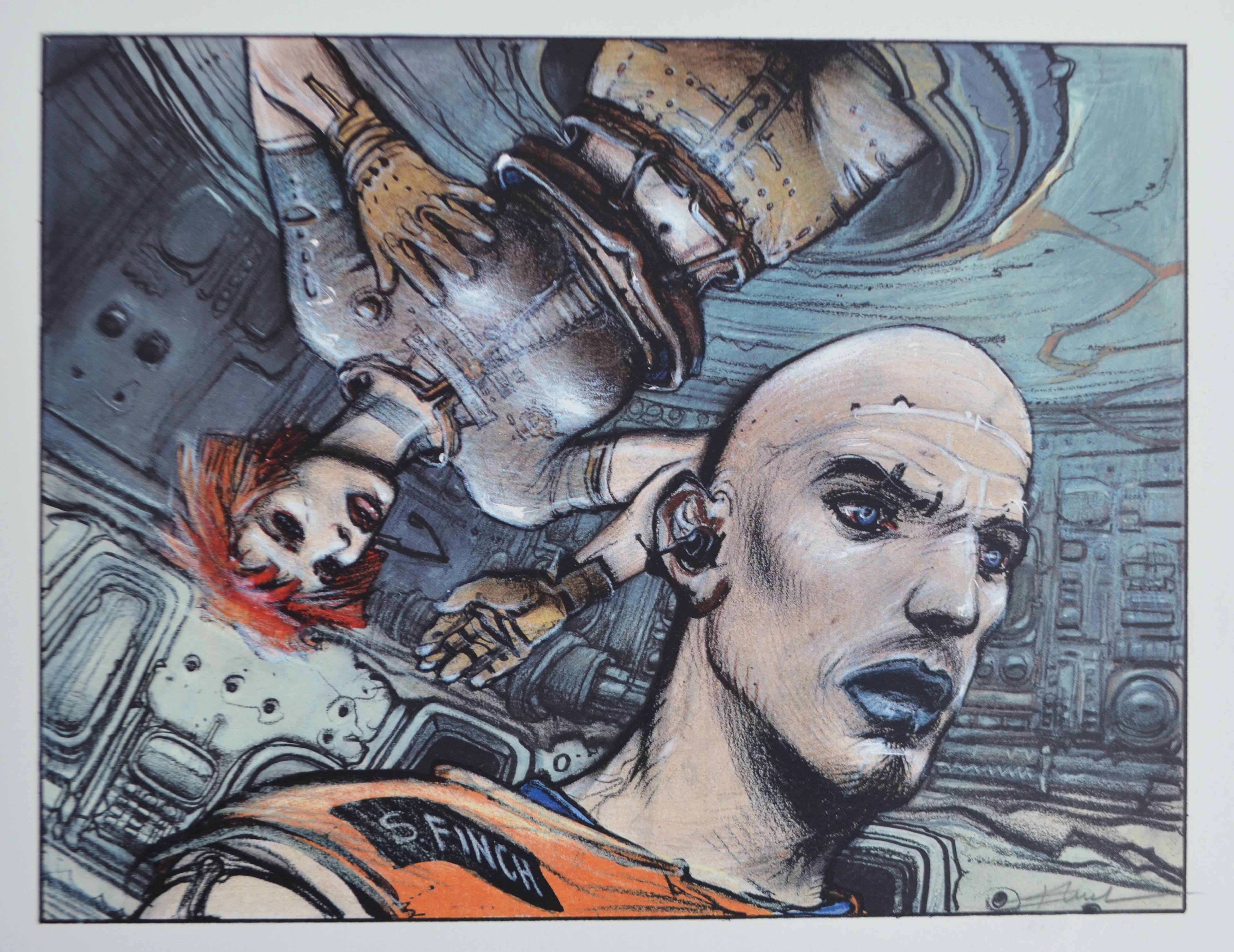 Enki BILAL - Finch - Sérigraphie signée