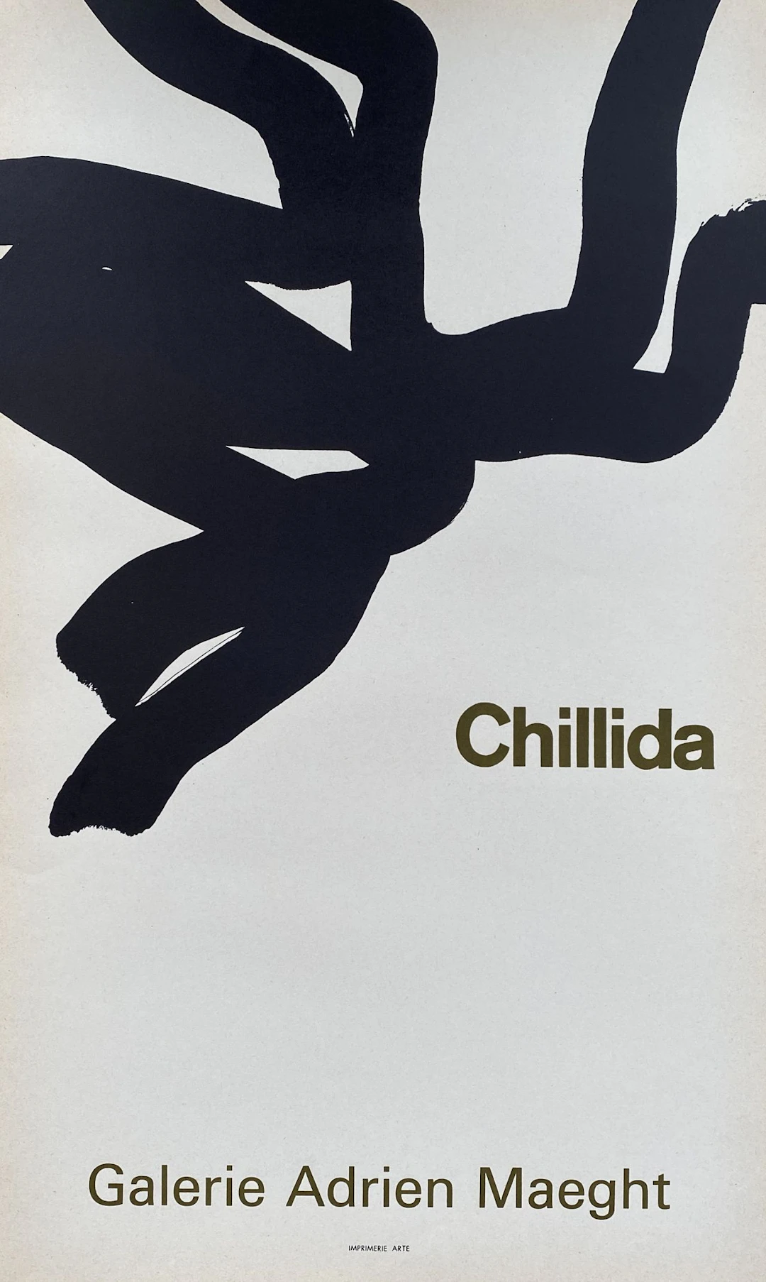 Eduardo CHILLIDA - Composition abstraite, 1966 - Affiche originale
