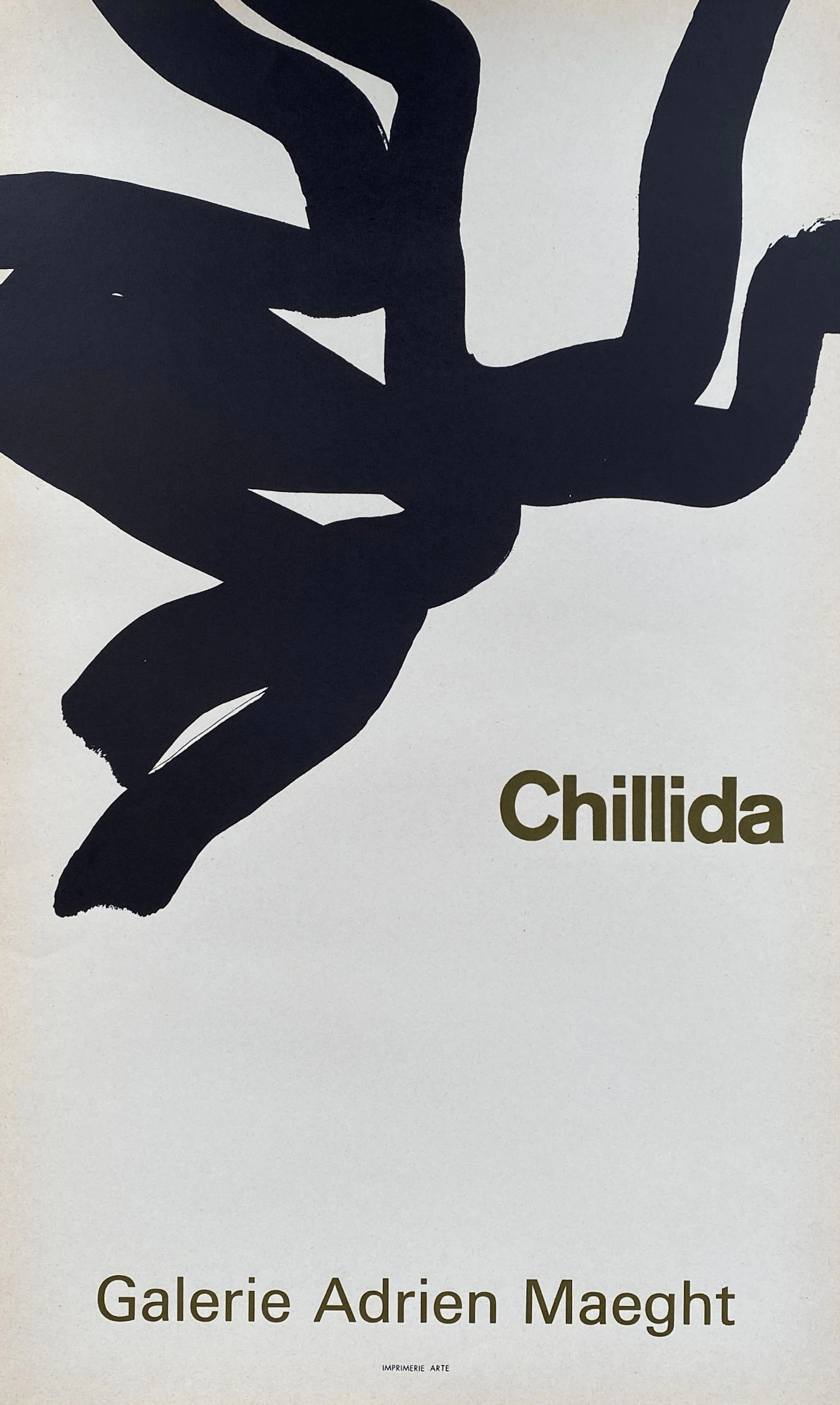 Eduardo CHILLIDA - Composition abstraite, 1966 - Affiche originale