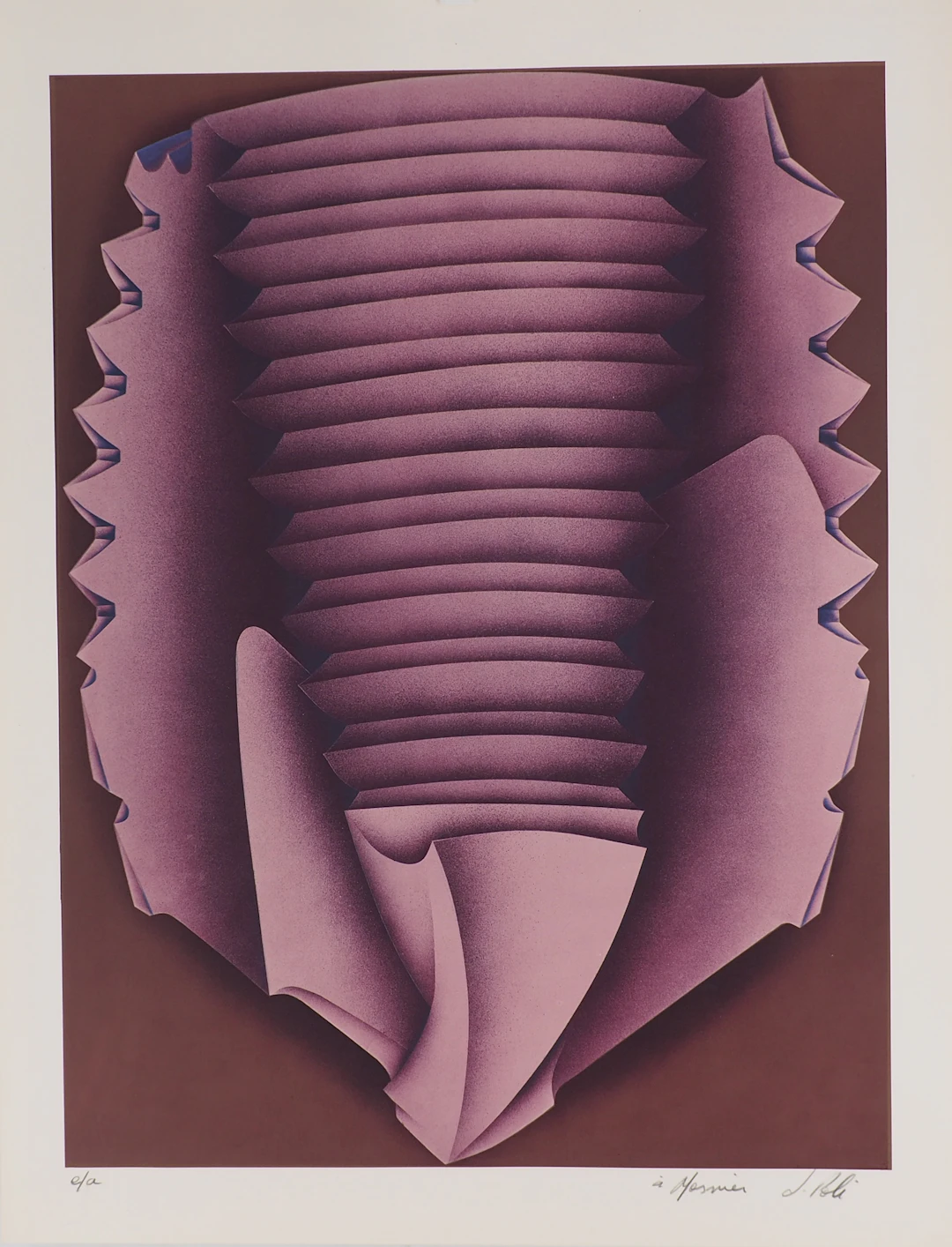 Jacques POLI - Stratification - Lithographie originale signée