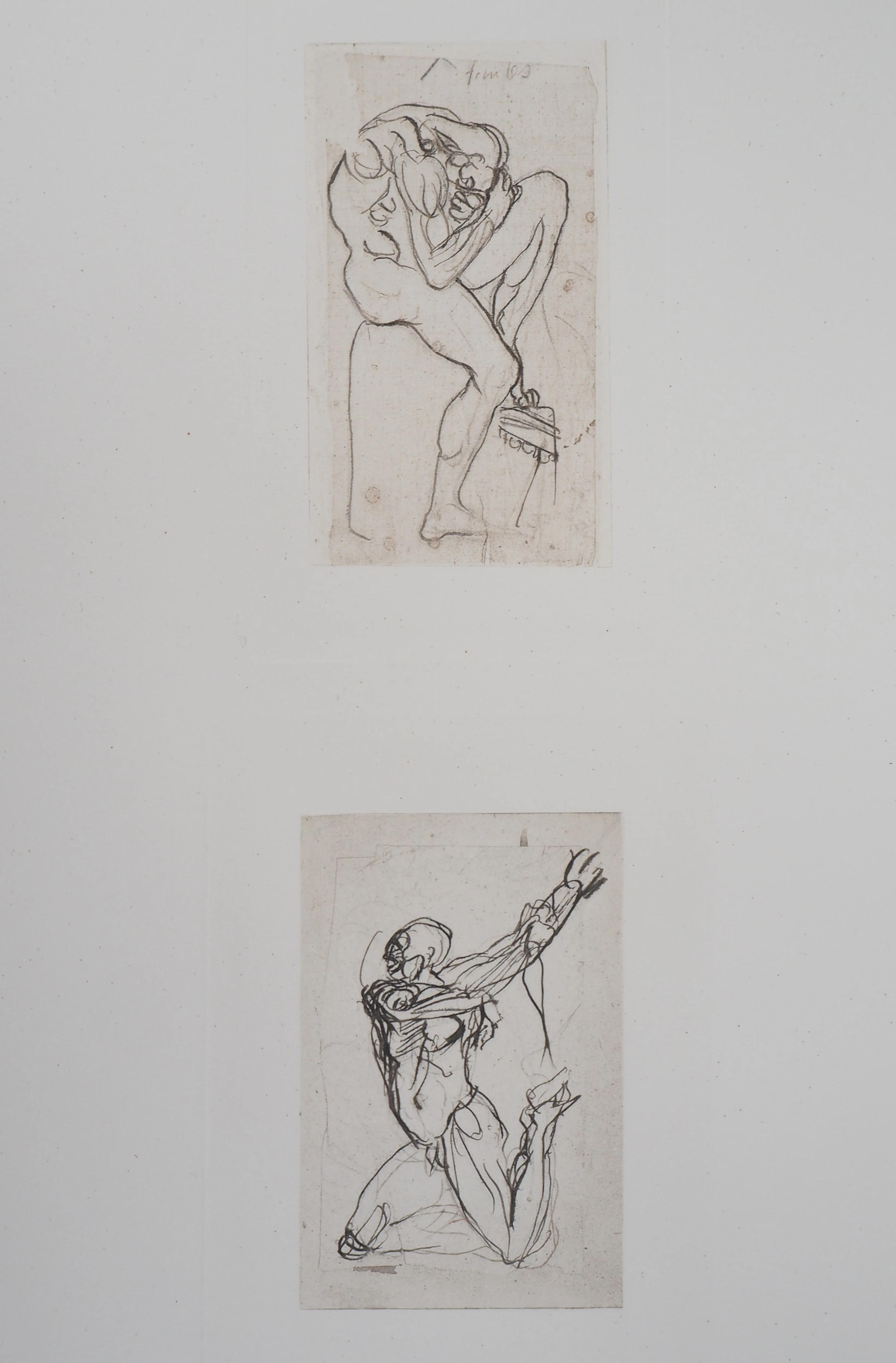 Auguste RODIN : Deux planches, Ombres, Gravure