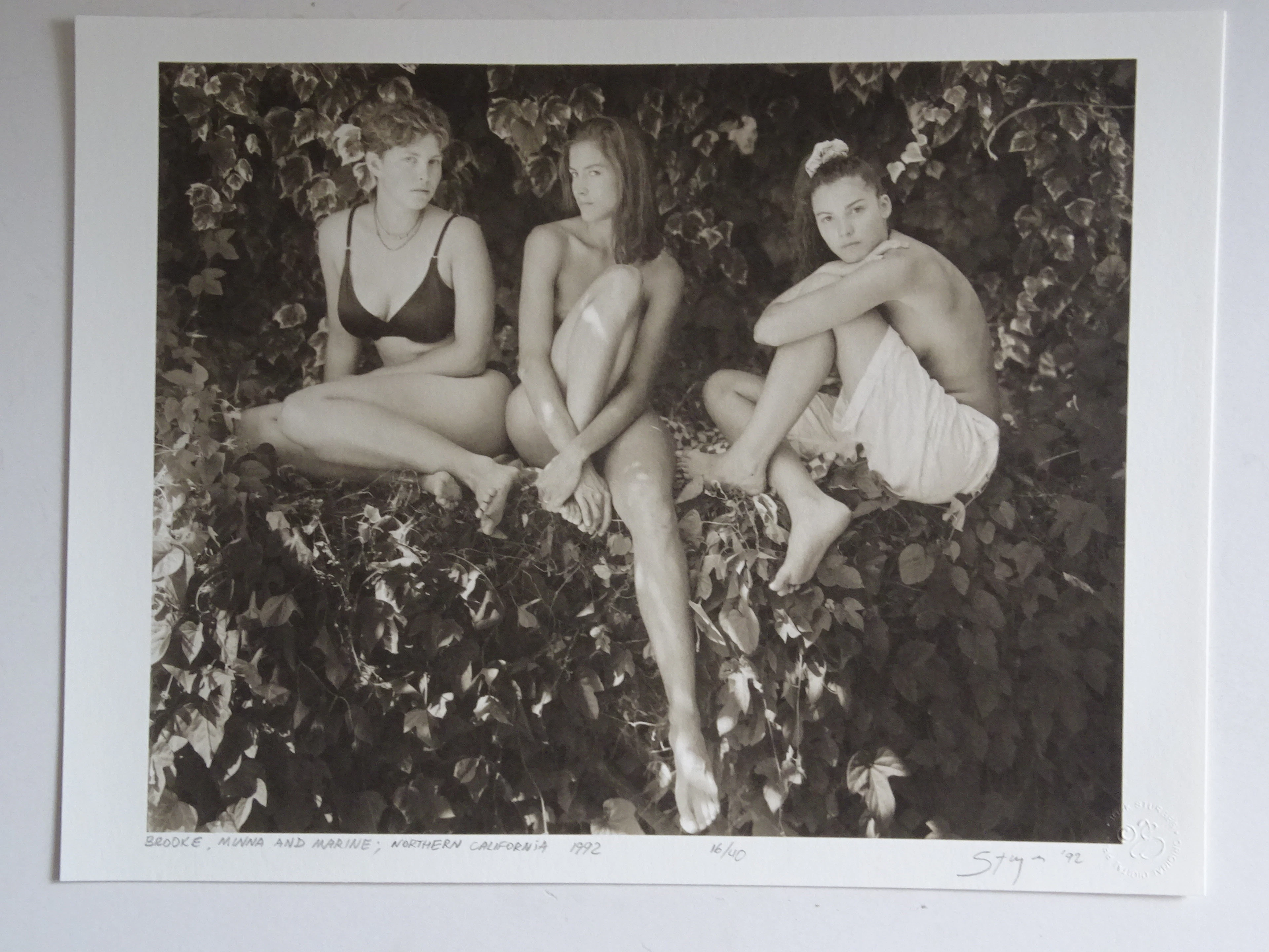 Photographie de Jock Sturges - Brooke, Munna et Marine, 1992, signée