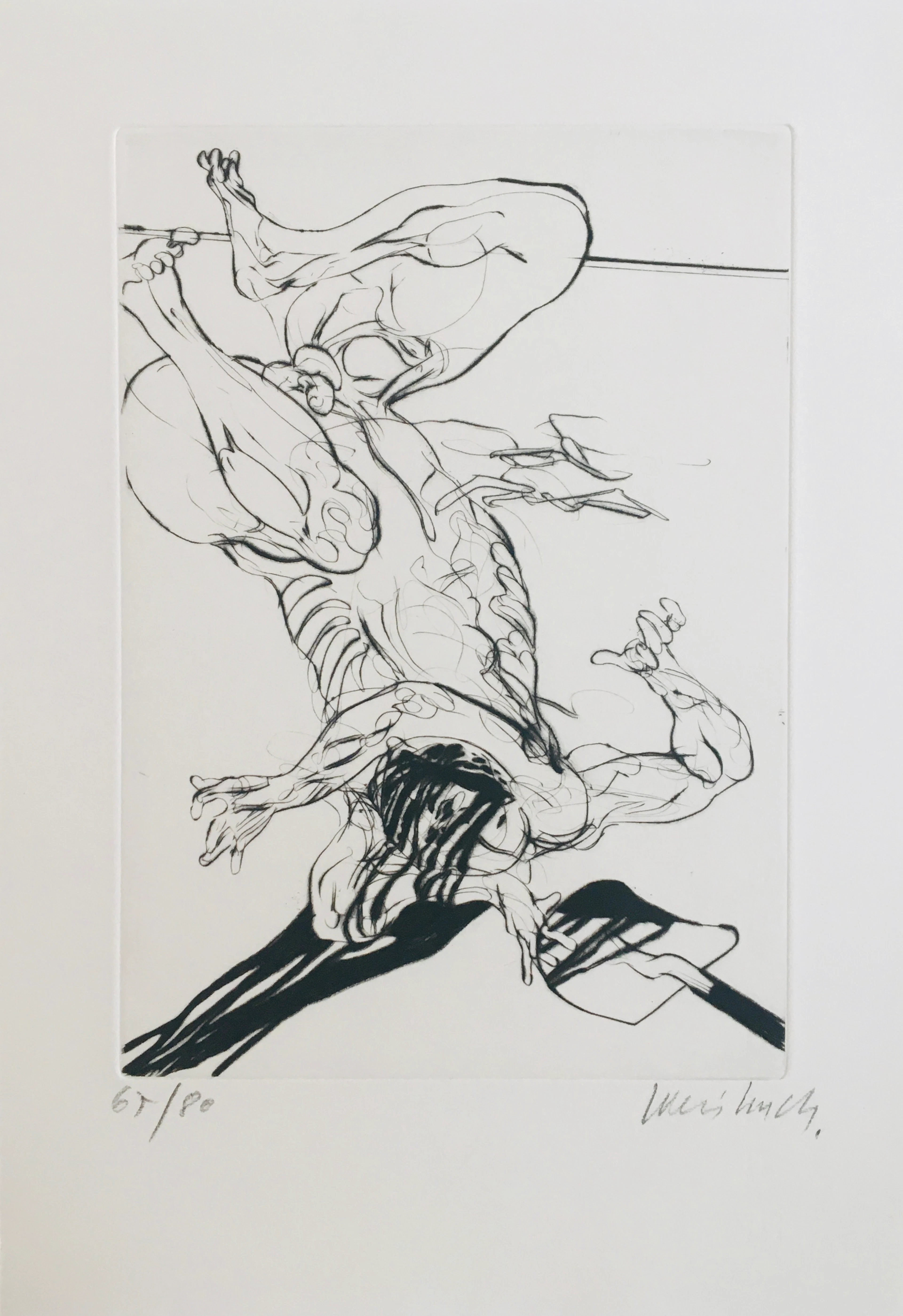 Claude WEISBUCH - "Lettre au Docteur Dermeste" - 1975 - Pointe sèche