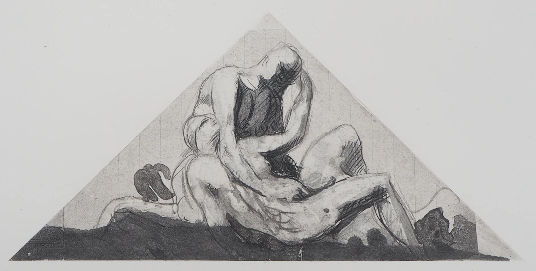 Auguste RODIN : Bacchanale, Gravure