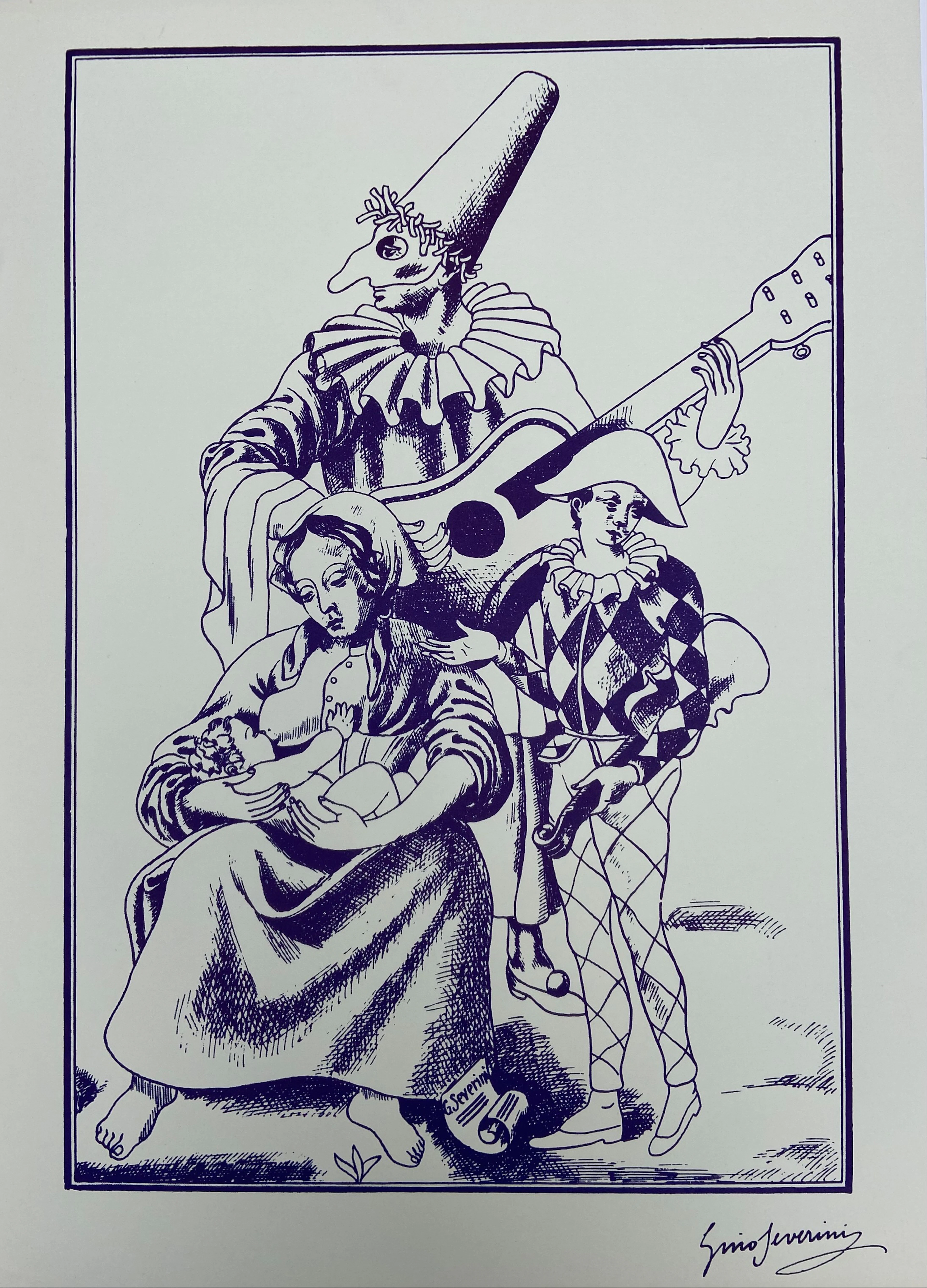Gino SEVERINI (d’après) - Sans titre - Lithographie