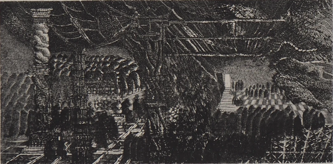 Hélène CSECH : Rumeurs - Gravure originale signée