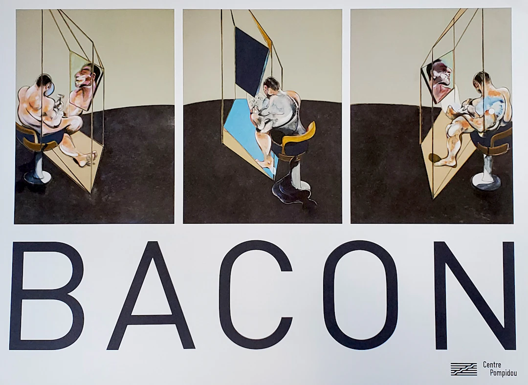 Francis Bacon, affiche originale Centre Pompidou, 2019