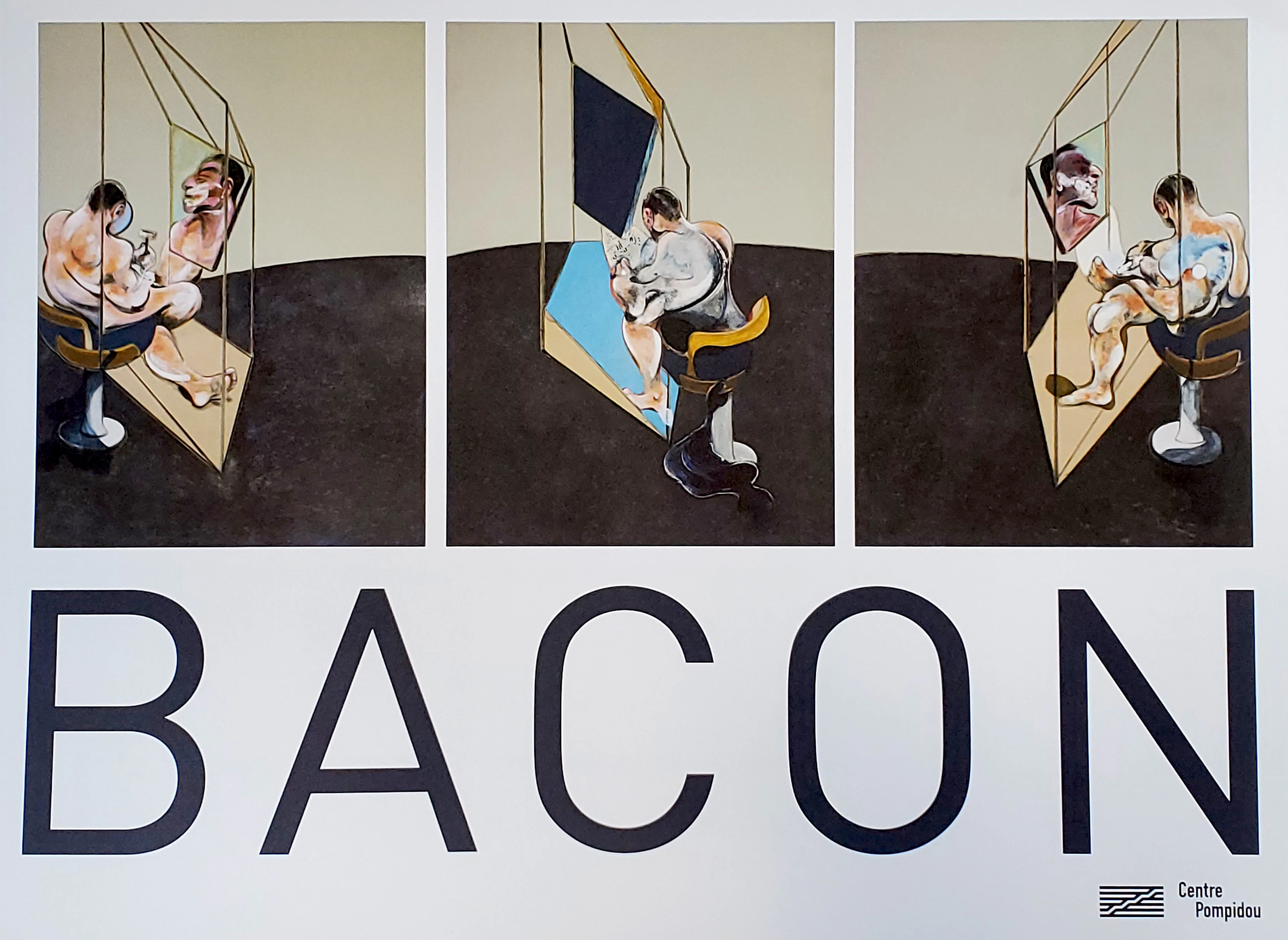 Francis Bacon, affiche originale Centre Pompidou, 2019