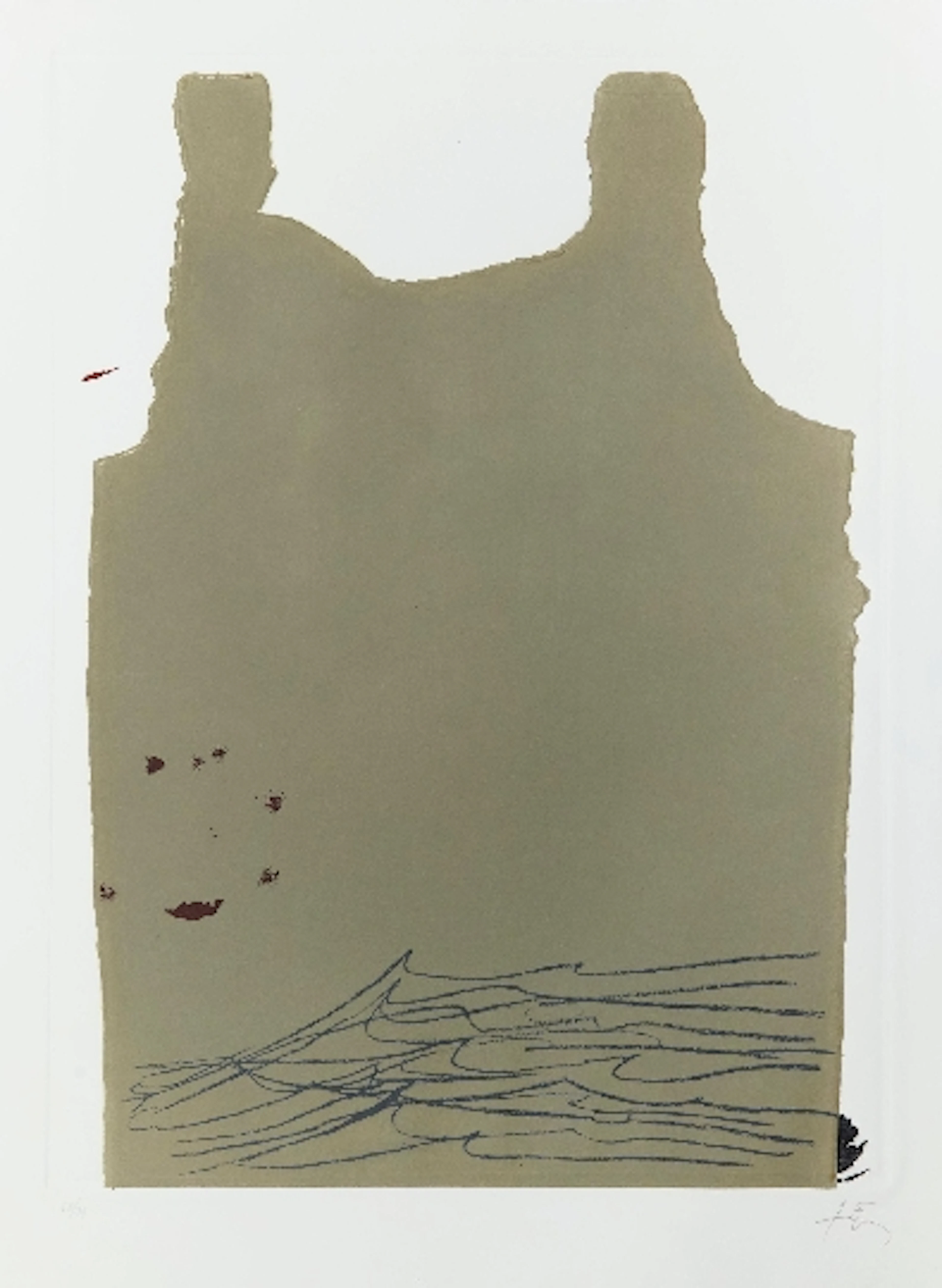 Antoni TAPIES - Aparicions 6, 1982, Gravure signée