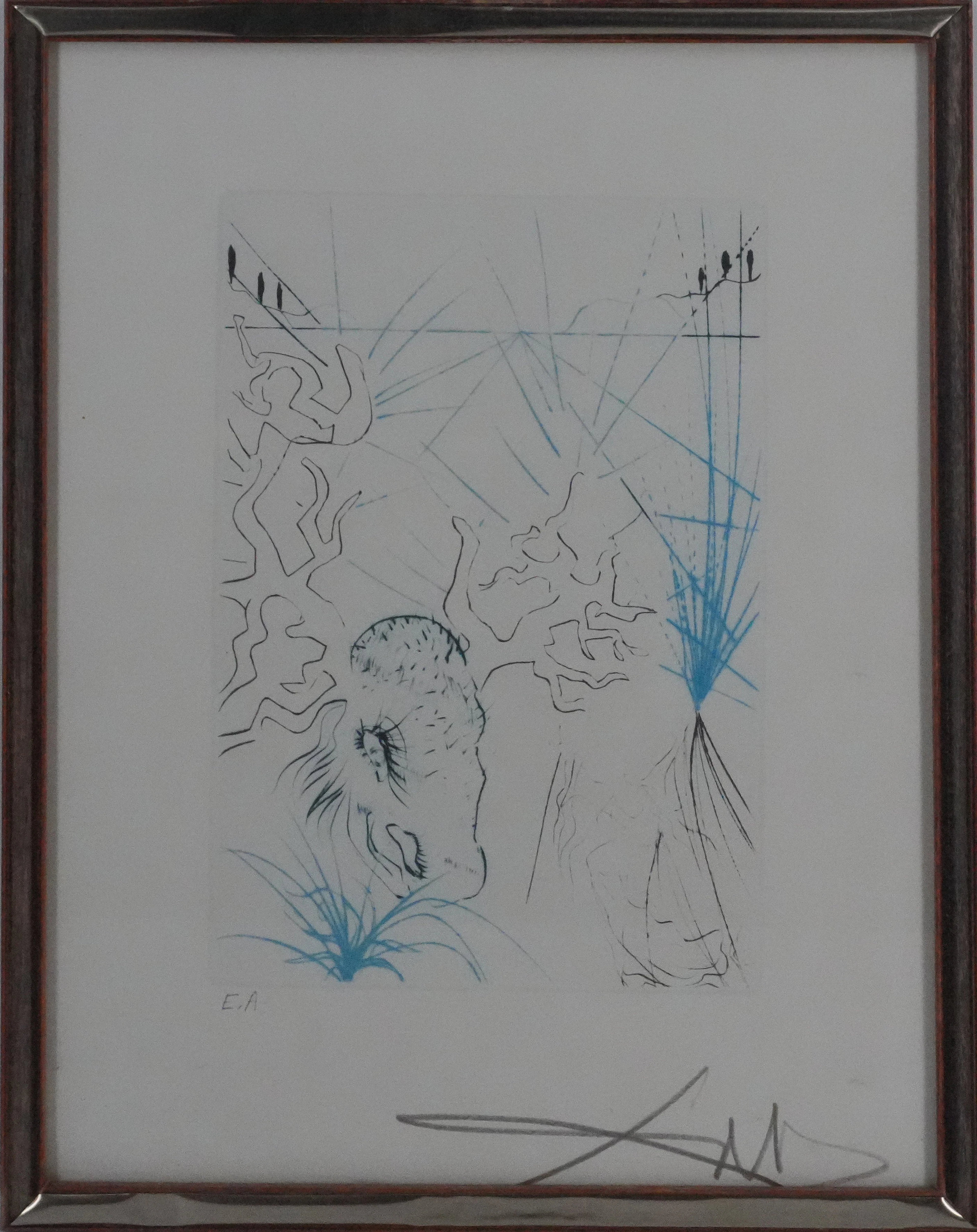 Salvador Dali - Les femmes de Windsor - Héliogravure signée