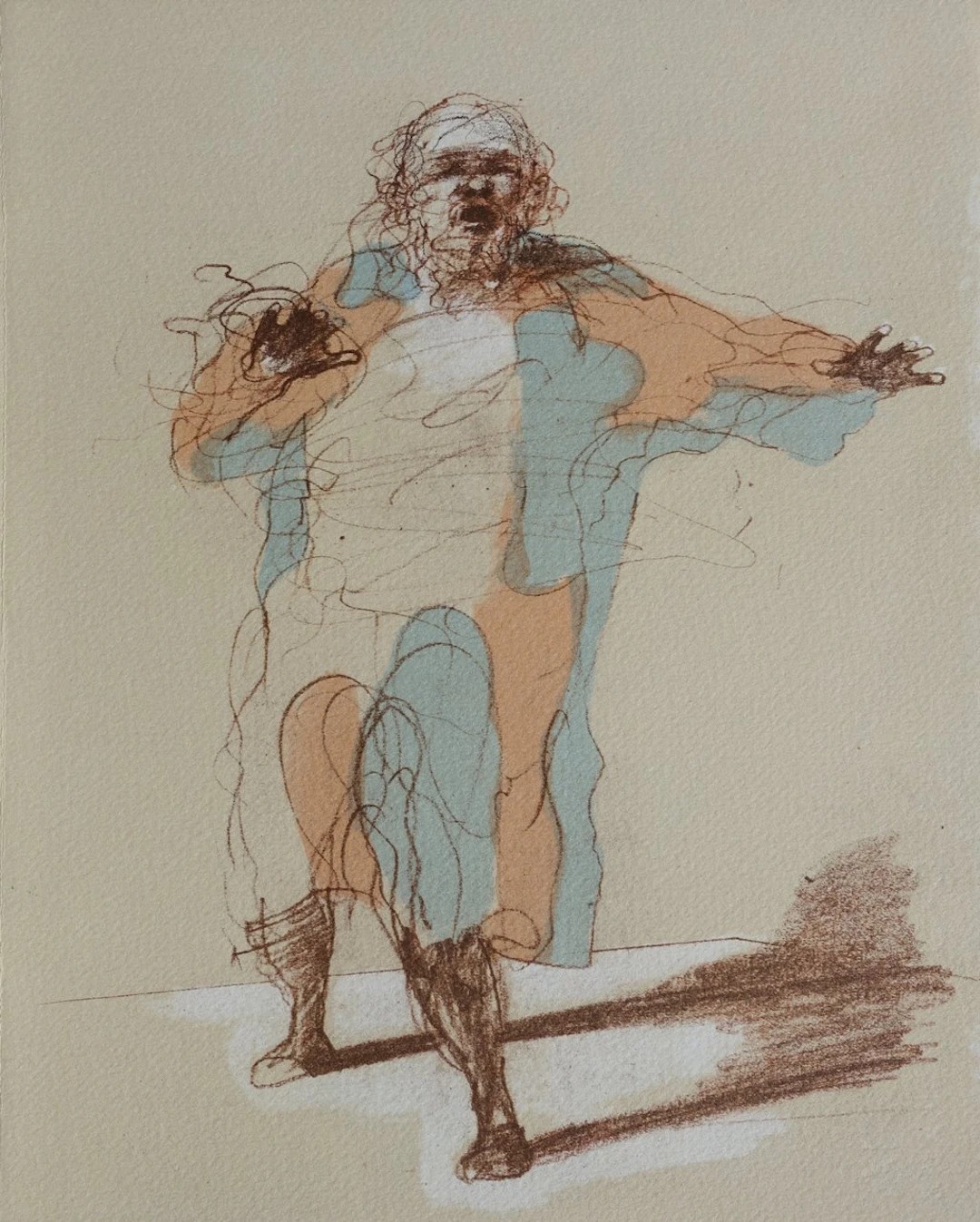 Claude WEISBUCH - L’orateur en plein discours - Lithographie originale