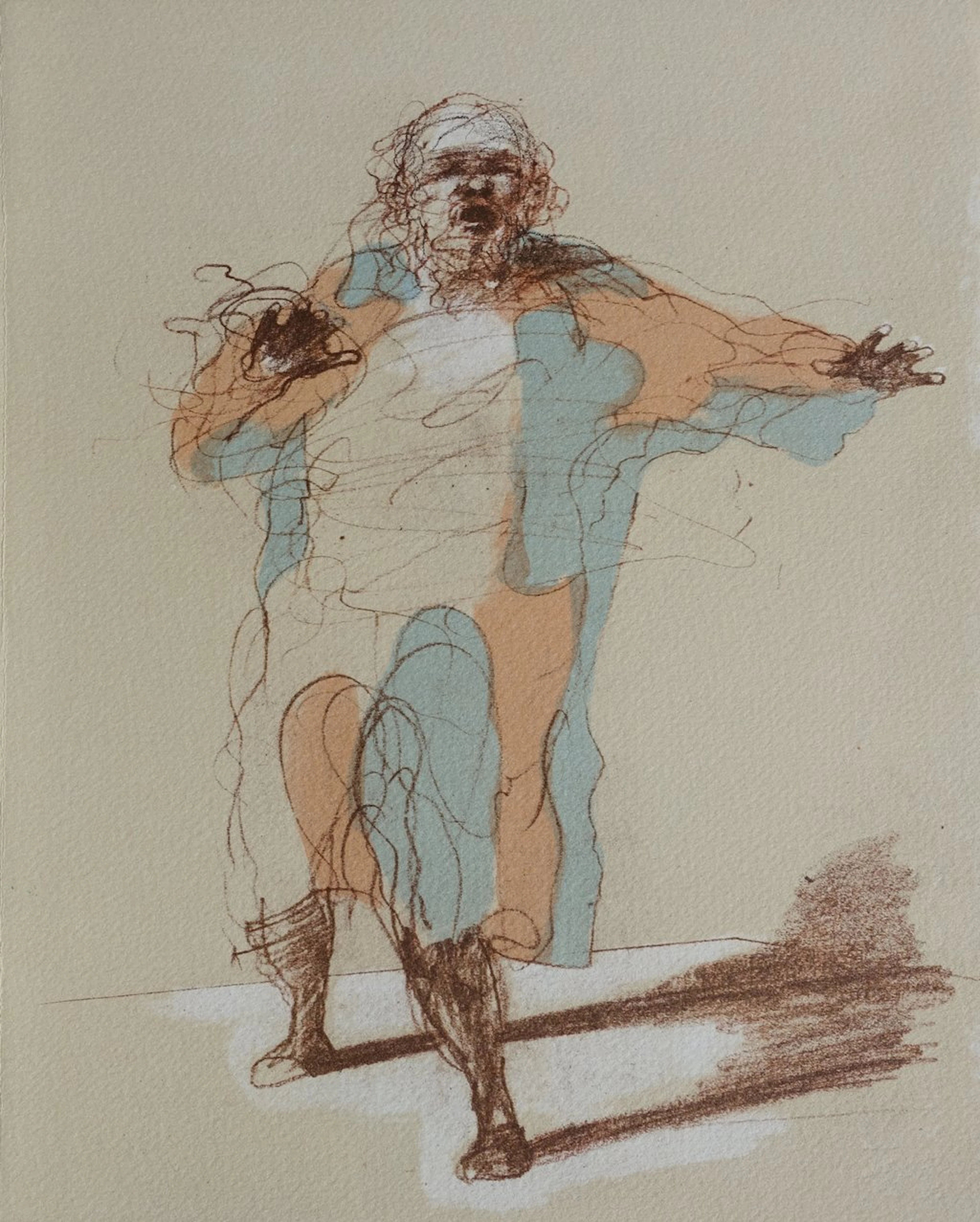 Claude WEISBUCH - L’orateur en plein discours - Lithographie originale