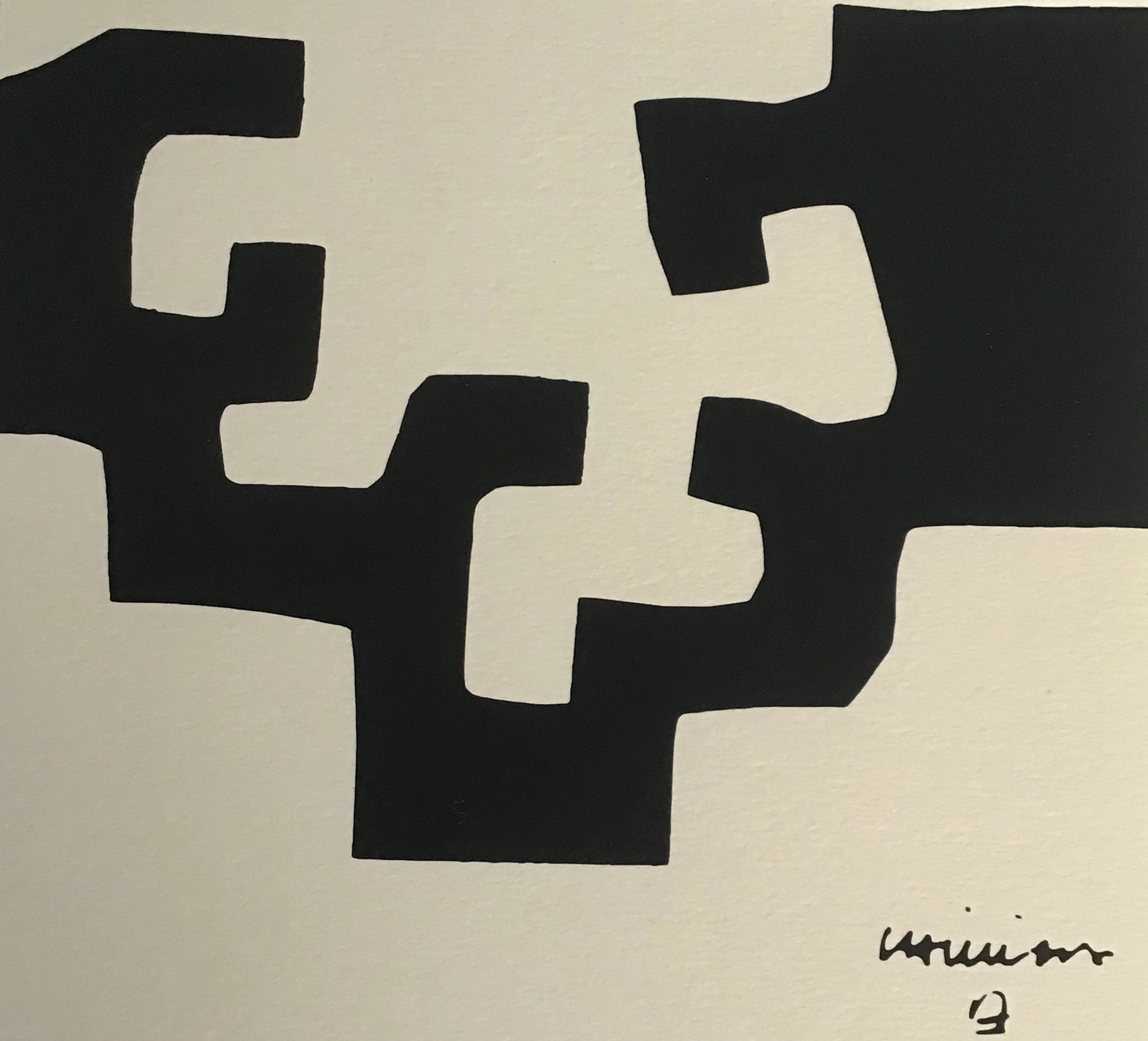 Eduardo Chillida - Composition pour la galerie Carl Van ser Voort
