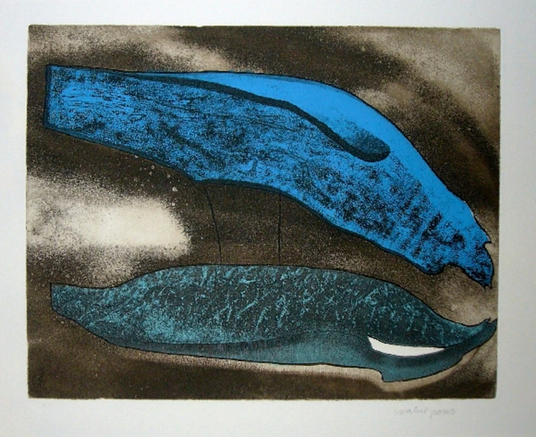 Isabel PONS - Composition 11, 1973 - Eau-forte et aquatinte