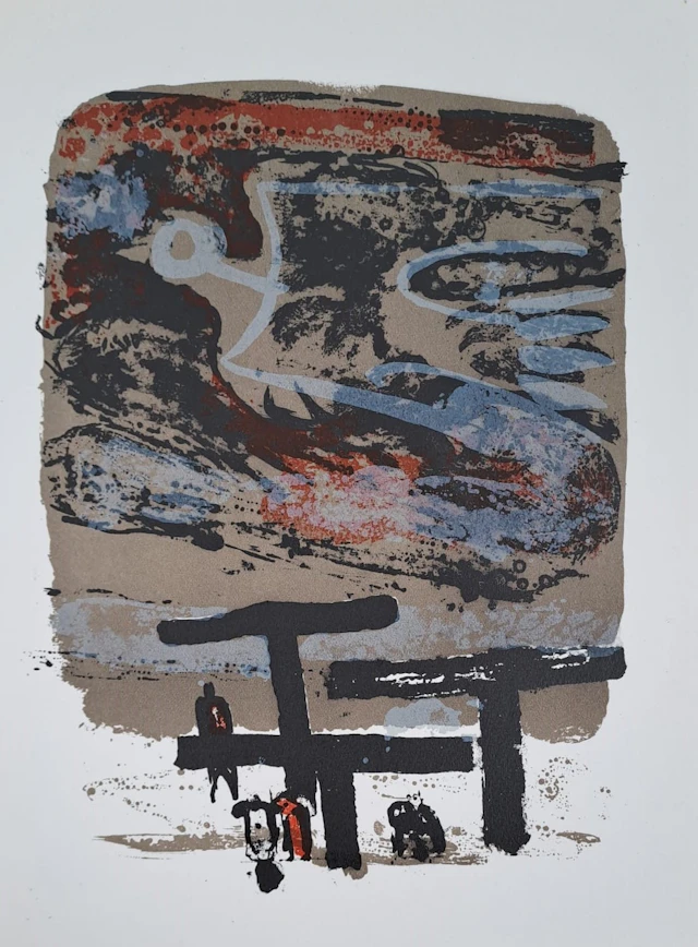 Paul Guiramand - Sans titre 2 - Lithographie originale