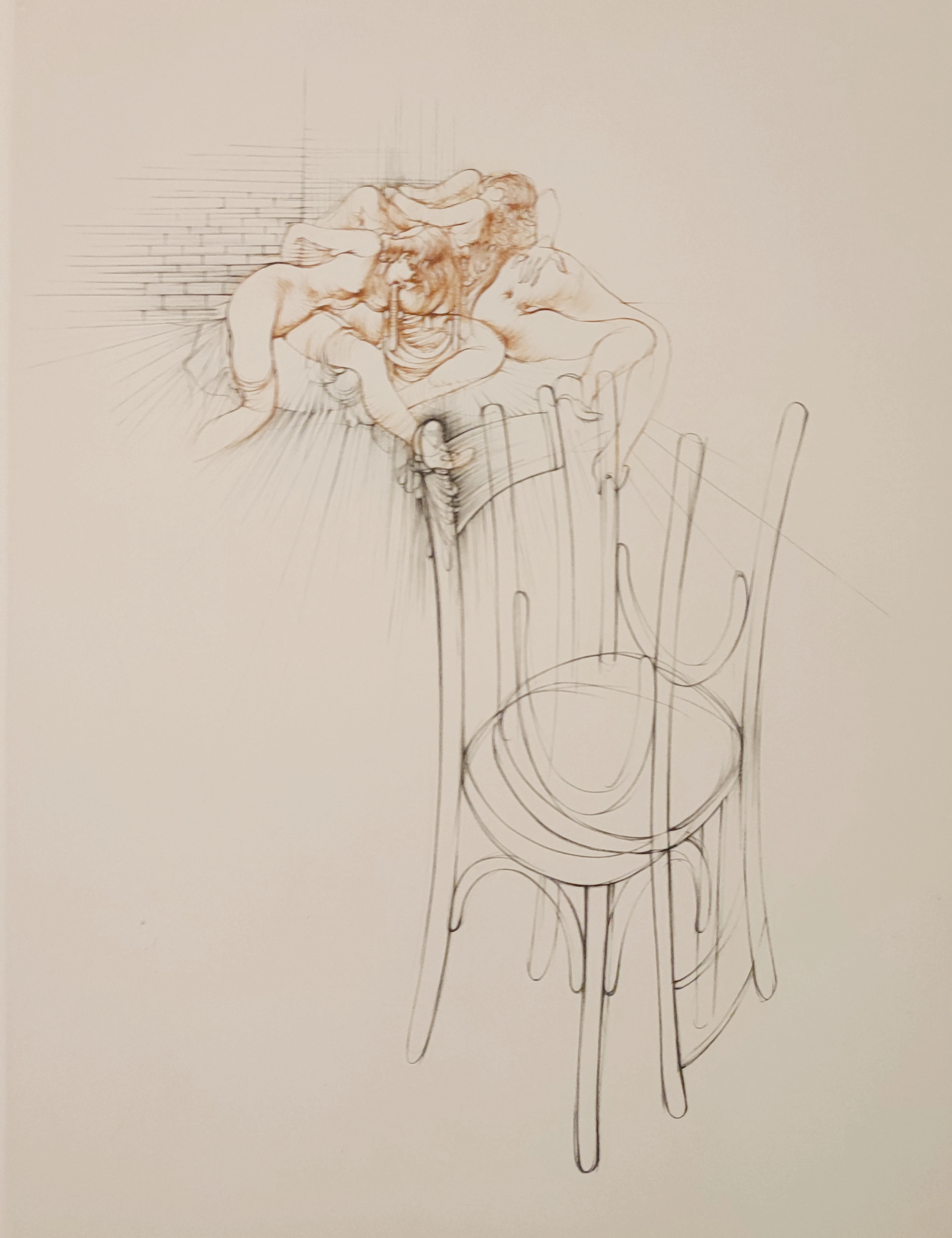 Hans BELLMER - Scène érotique II - 1972 - gravure