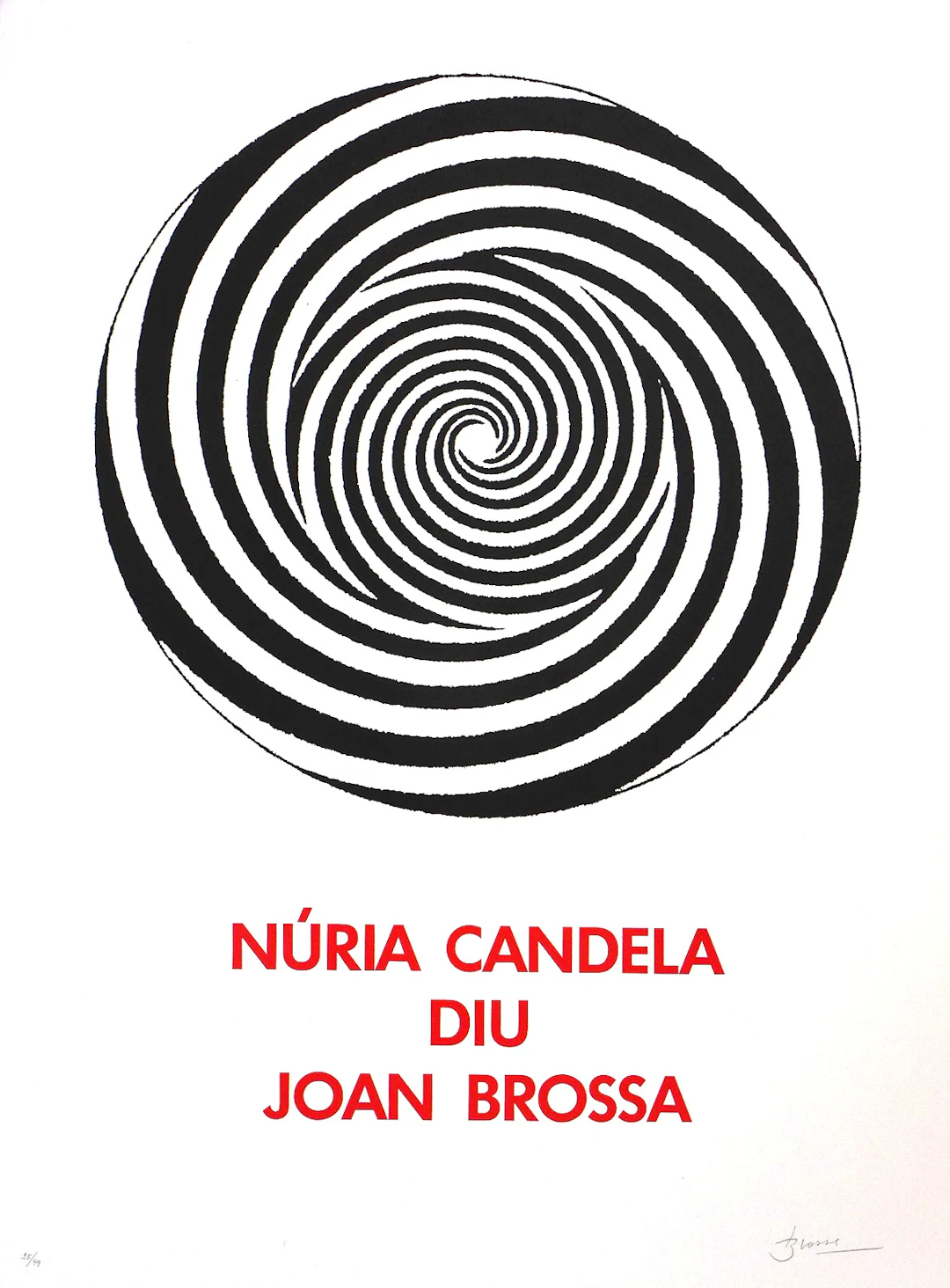 Joan BROSSA - Nuria Candela, 1991 - Lithographie signée au crayon