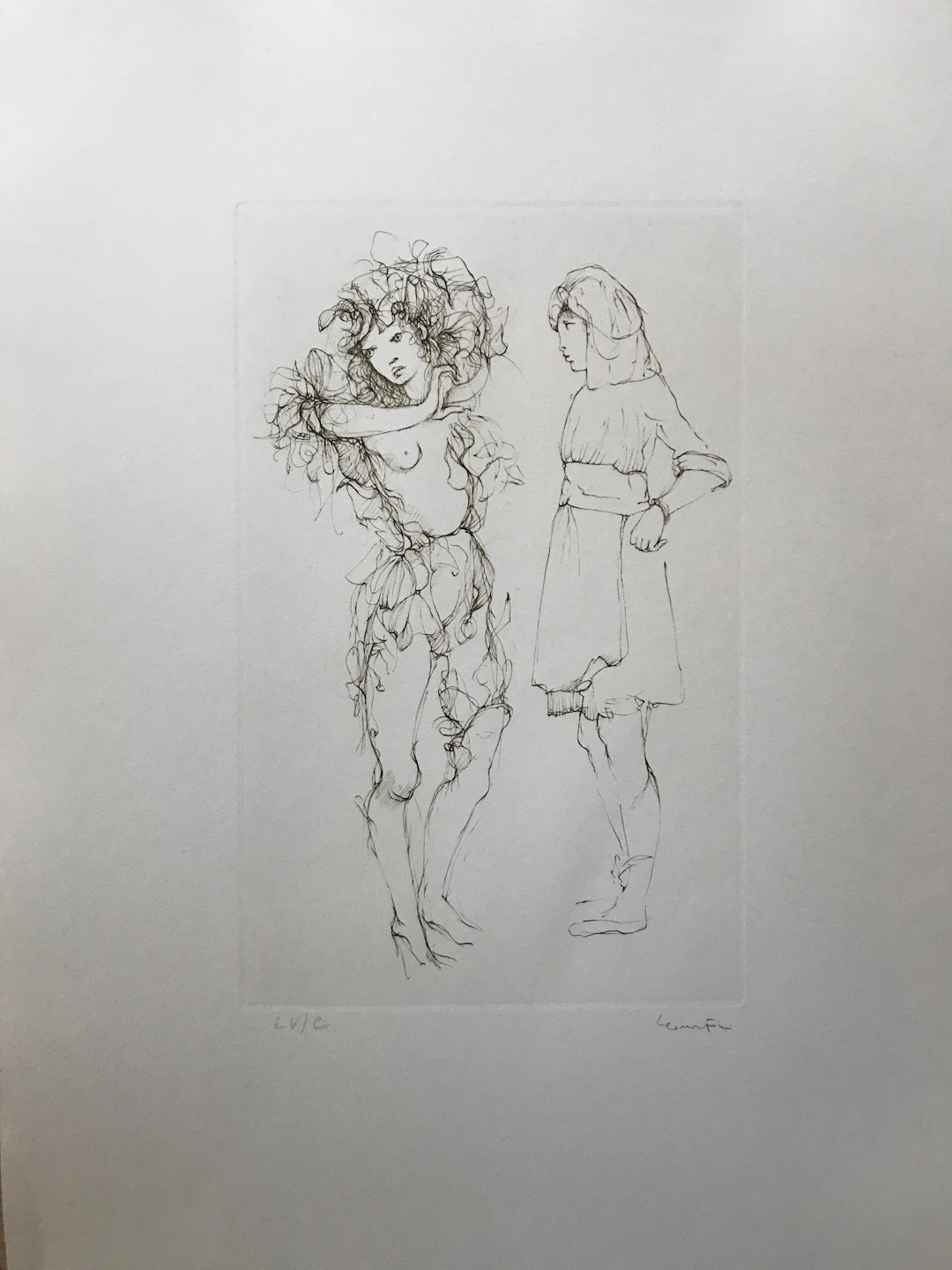 Leonor FINI - Le Livre de Monelle 11, 1976 - Gravure signée au crayon