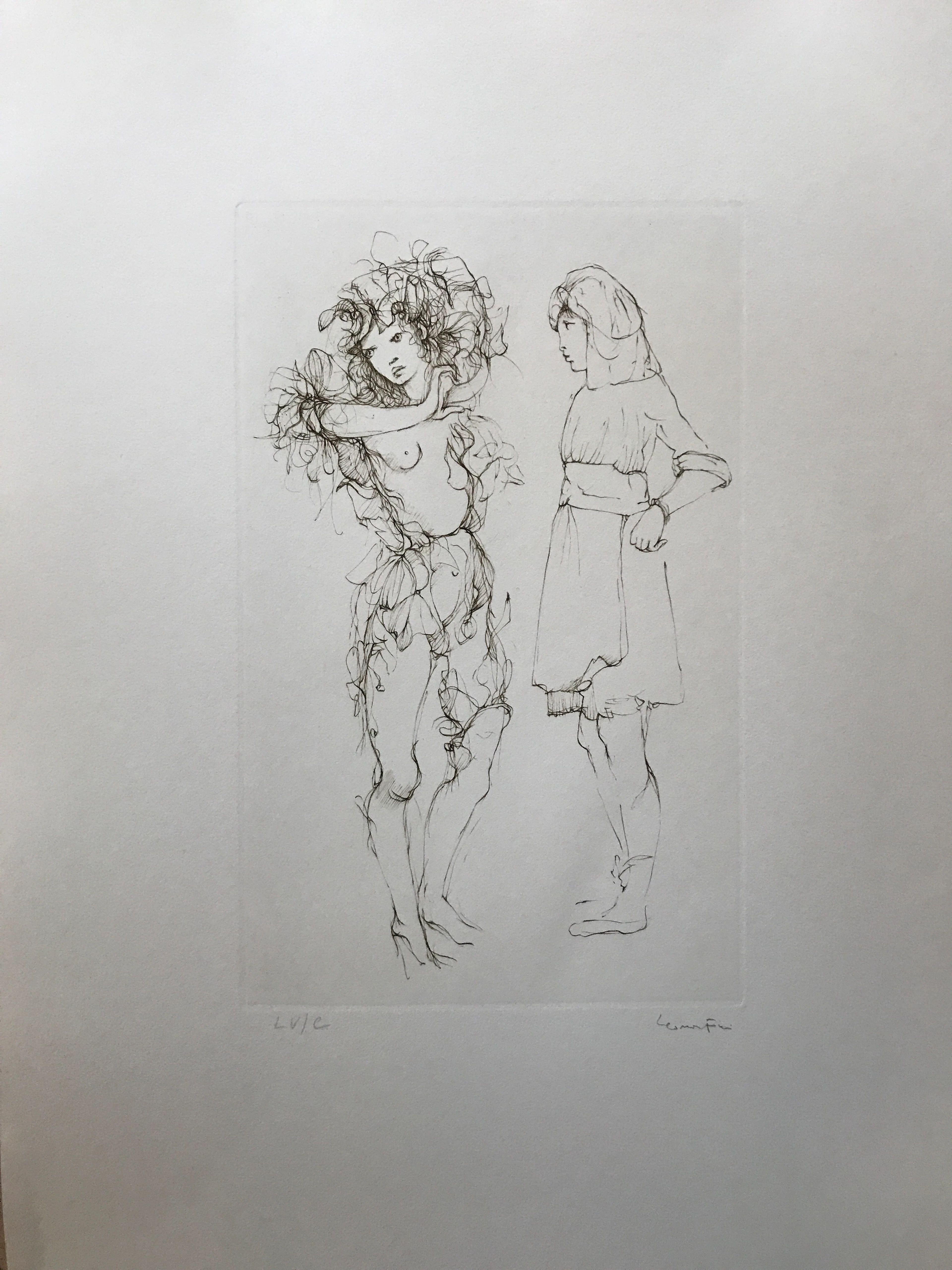 Leonor FINI - Le Livre de Monelle 11, 1976 - Gravure signée au crayon