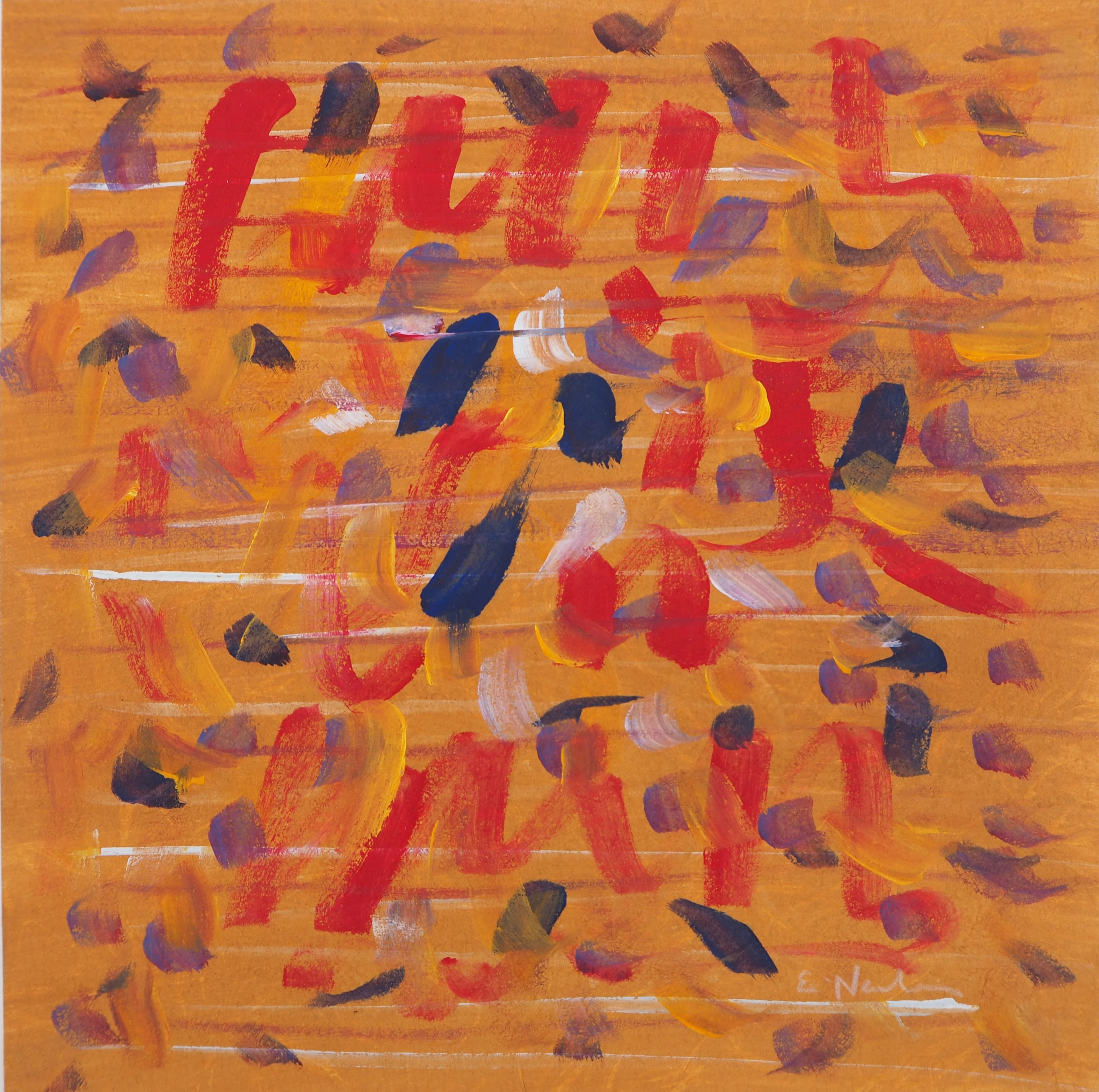 Ervin NEUHAUS : Automne, Gouache originale signée