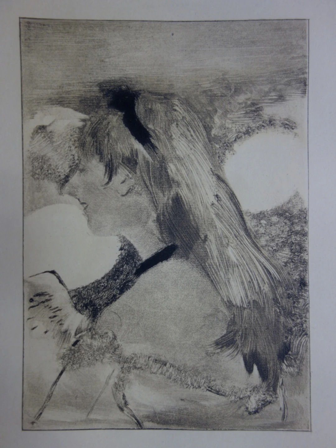 Edgar DEGAS : Fille au cheveux blonds - Gravure originale, 1935